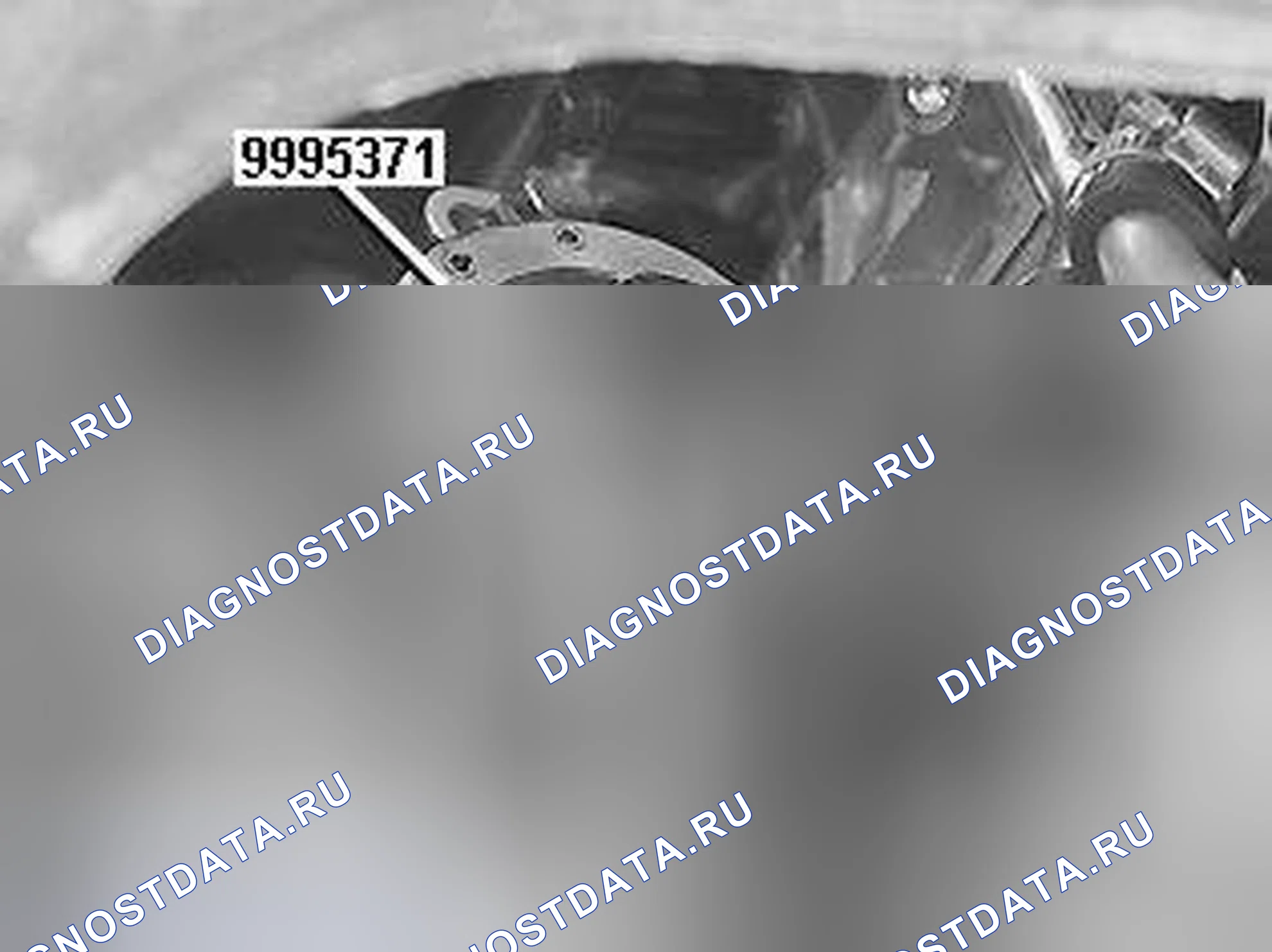 Рис. 593: Снятие регулировочной гайки. Volvo S60 I рестайлинг