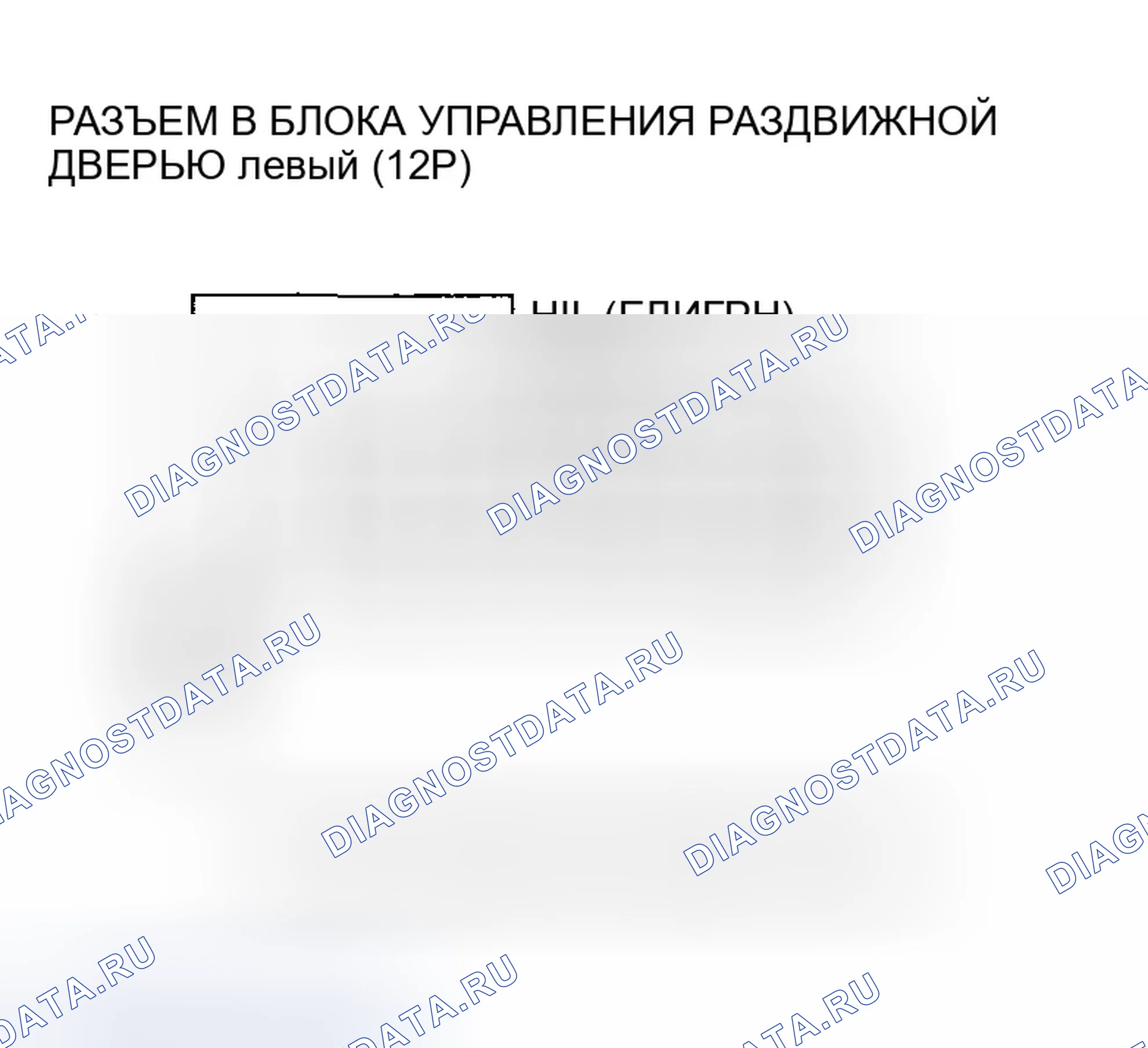 Рис. 251: расшифровка кода ошибки B2035: Короткое замыкание цепи переключателя половины защелки левой раздвижной двери. Honda Odyssey III