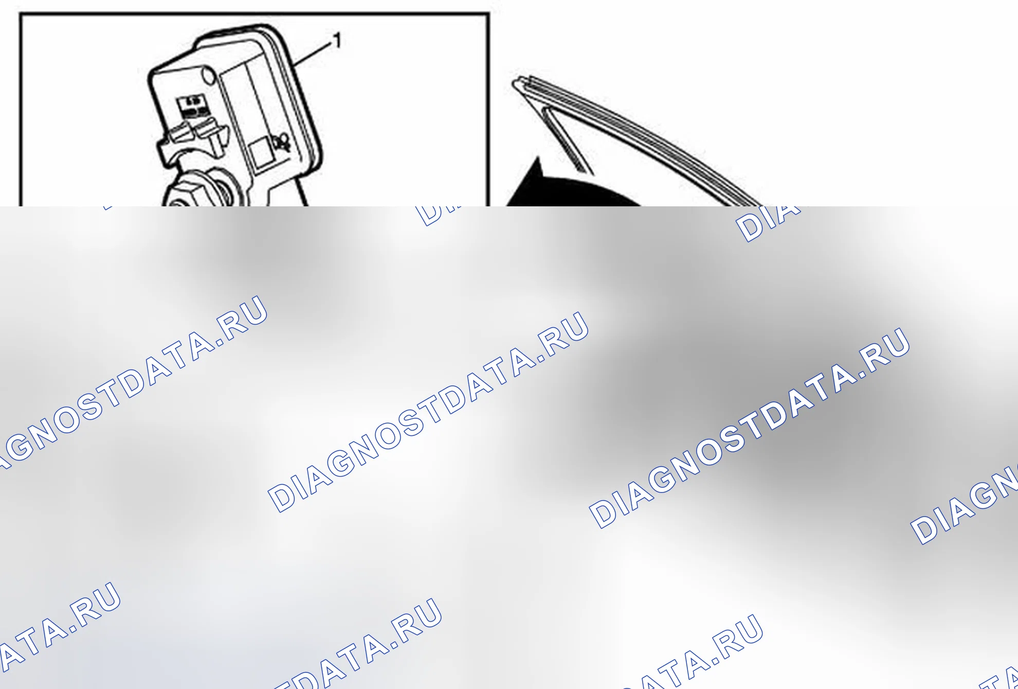 Рис. 6: Замена датчика бокового удара подушки безопасности. Cadillac ATS I