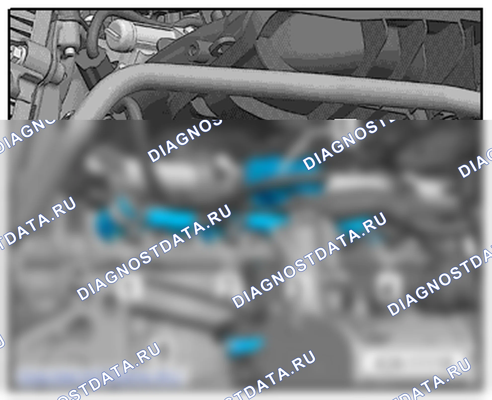 Место установки форсунок, впрыск MPI, двигатели CJSA, CJSB, CJXB, CJXC, CJXF, CYFB. Audi A3 8V