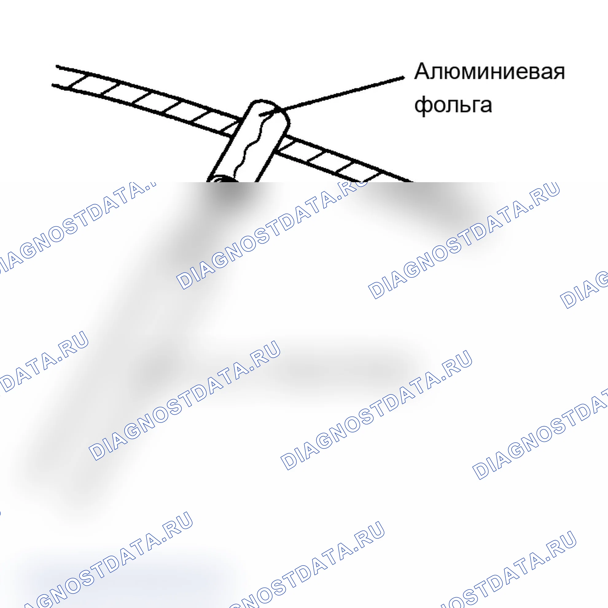 Рис. 13: ИСПЫТАНИЕ СТЕКЛЯННОЙ АНТЕННЫ. Hyundai Santa Fe II