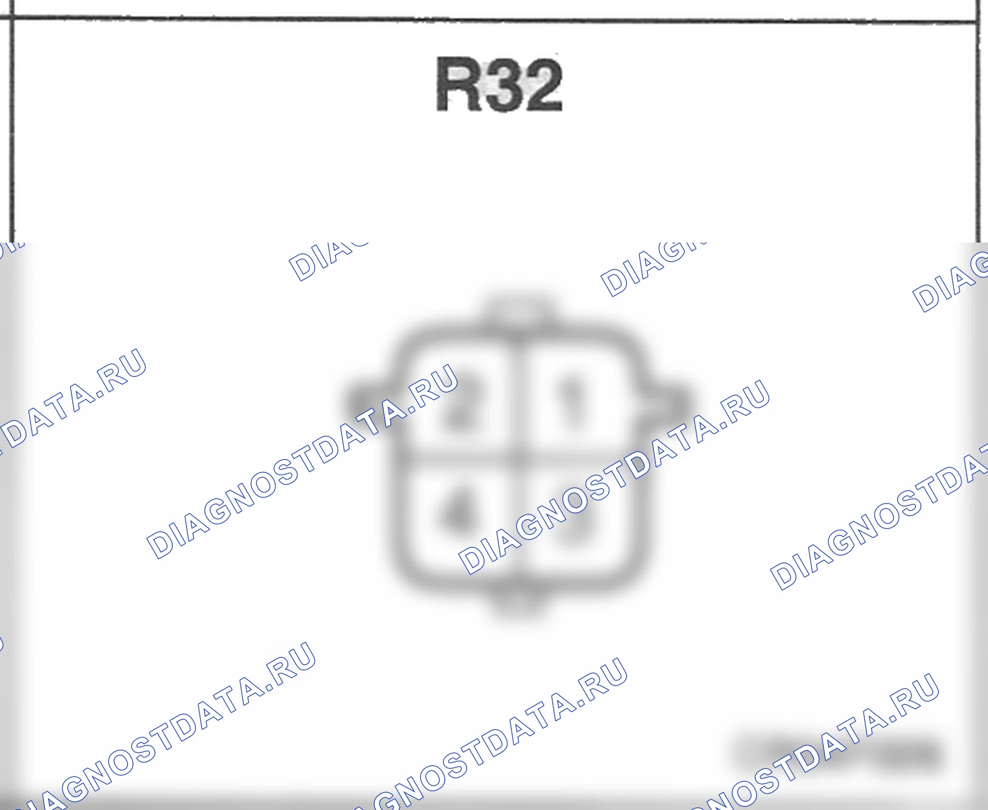Распиновка разъёма R32 — заднего жгута. Hyundai Accent LC