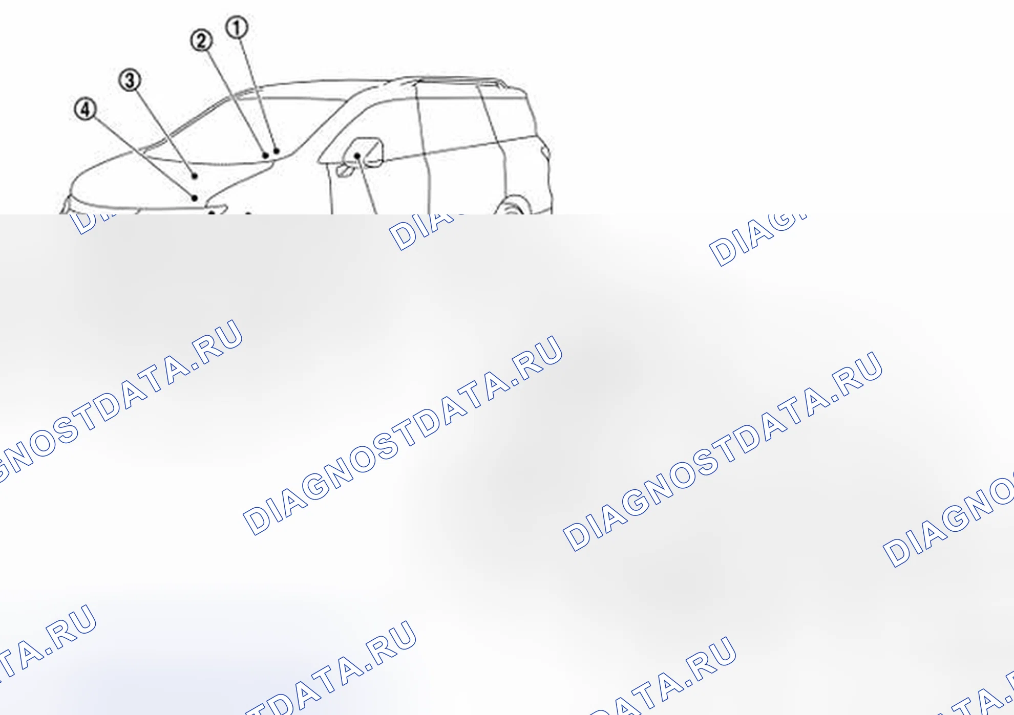 Рис. 73: Расположение компонентов. Nissan Quest IV