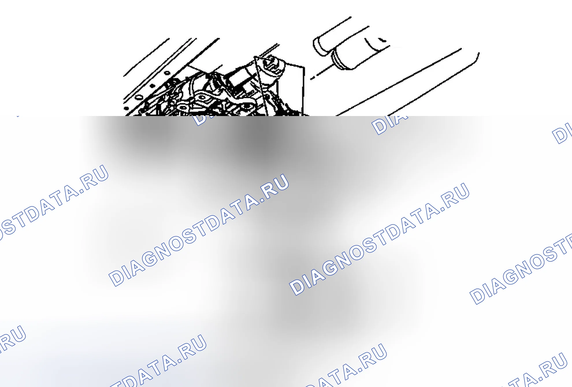 Рис. 4: Замена кронштейна передней подвески выхлопной трубы (AWD). Cadillac CTS II