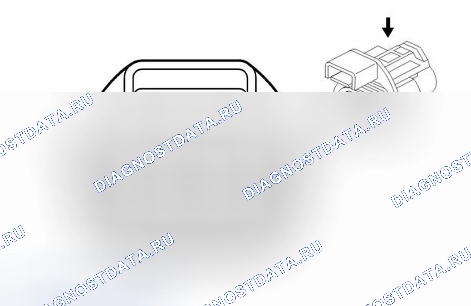 Рис. 372: M27 Привод отпирания топливной двери (N08). Cadillac SRX II