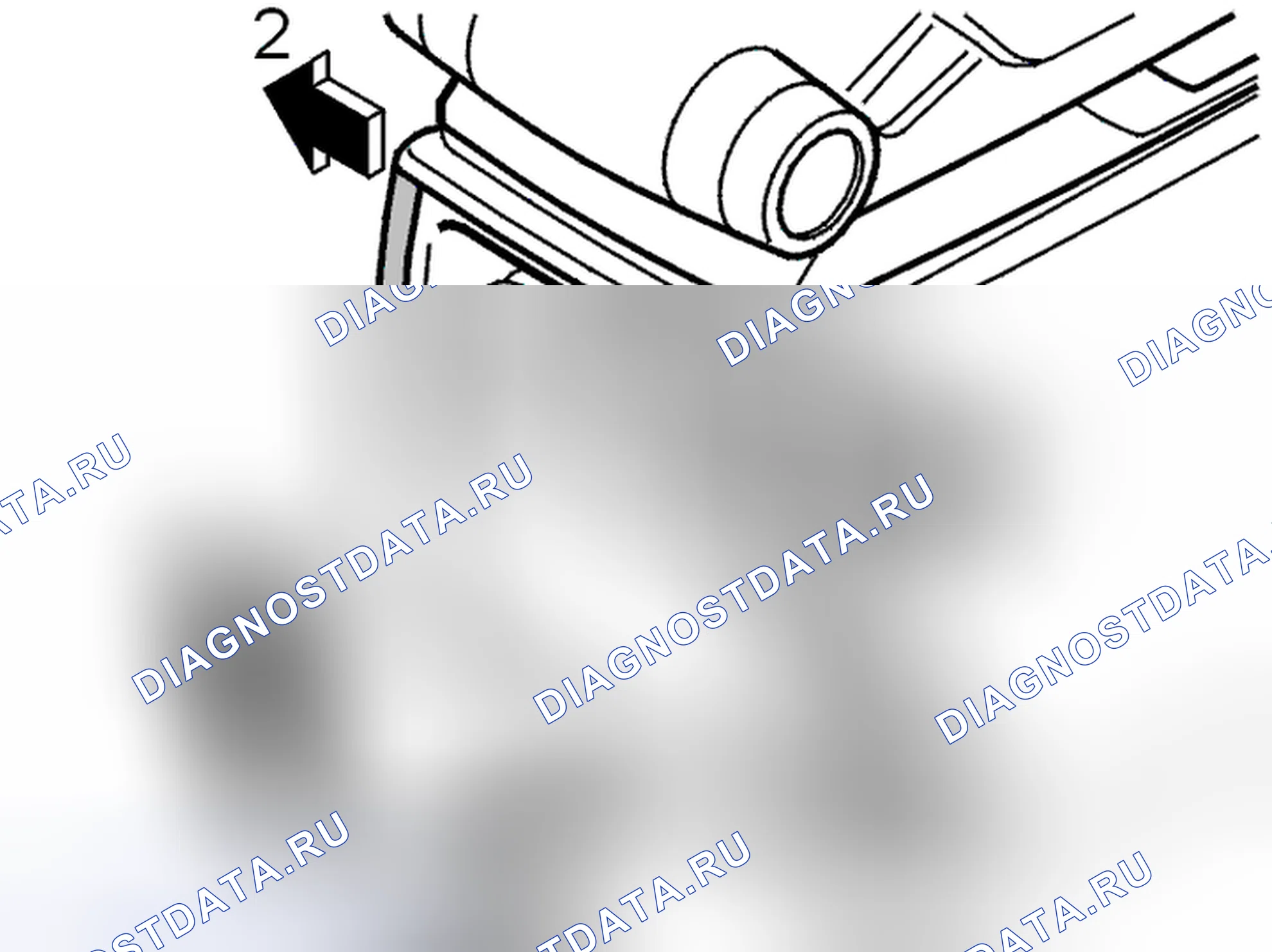 Рис. 41: Замена задней корзины для макулатуры. Volvo V70 II