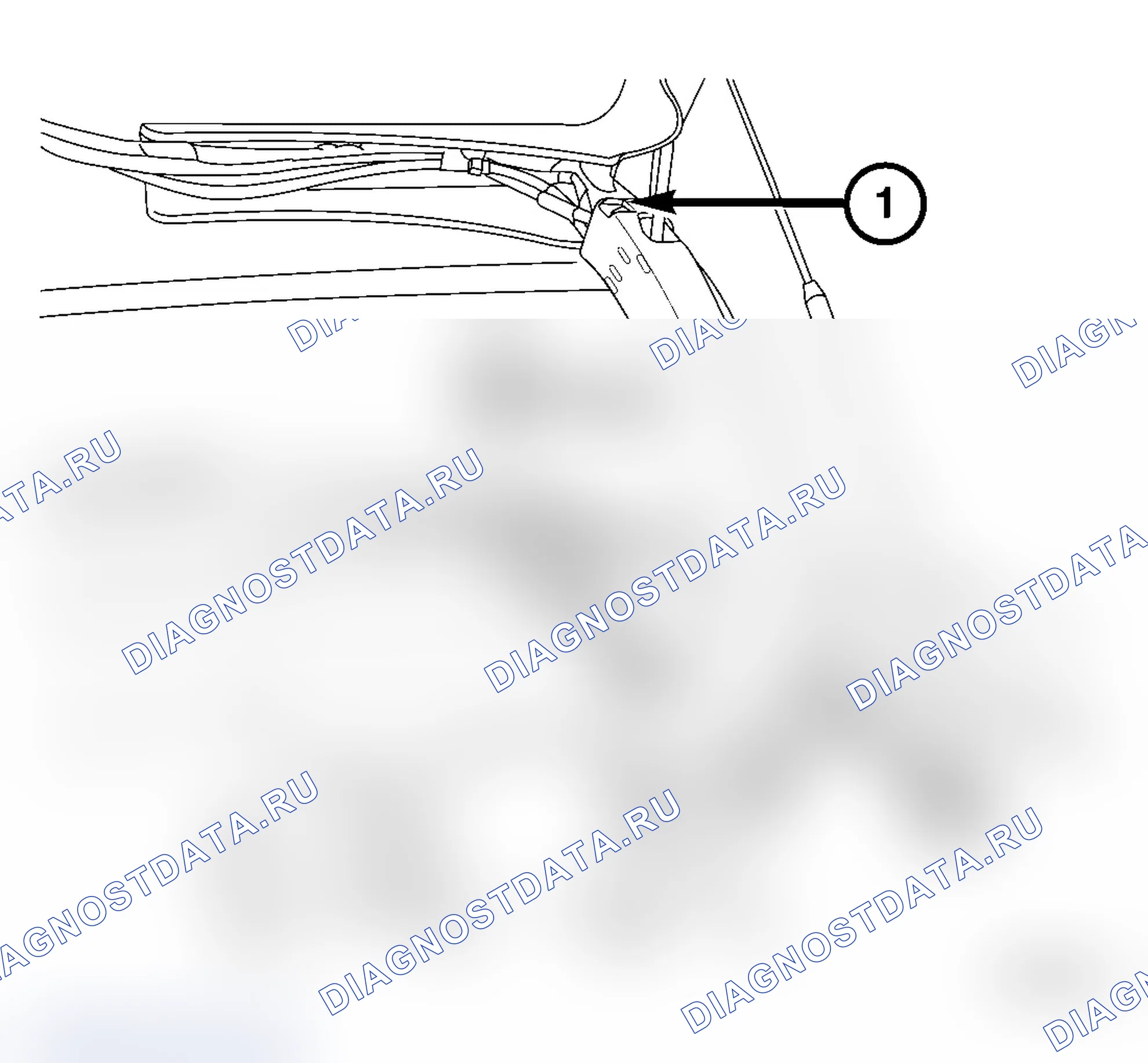 Рис. 385: КРОНШТЕЙН ЗАКРЫЛКА. Chrysler Crossfire I final