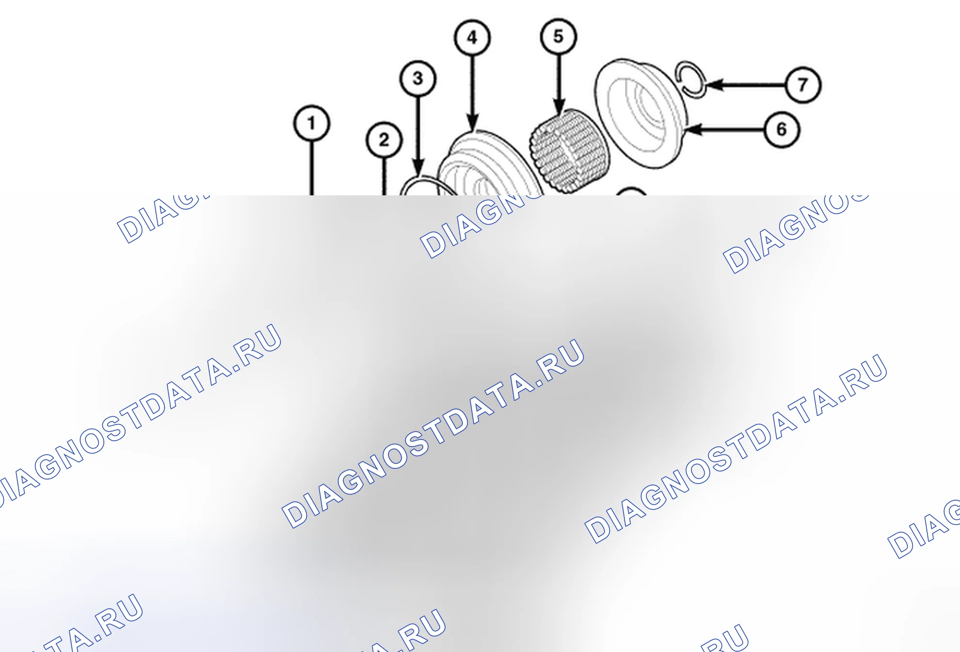 Рис. 186: РАЗБОРКА-СЦЕПЛЕНИЕ К1. Dodge Cab & Chassis R3500 HD transition