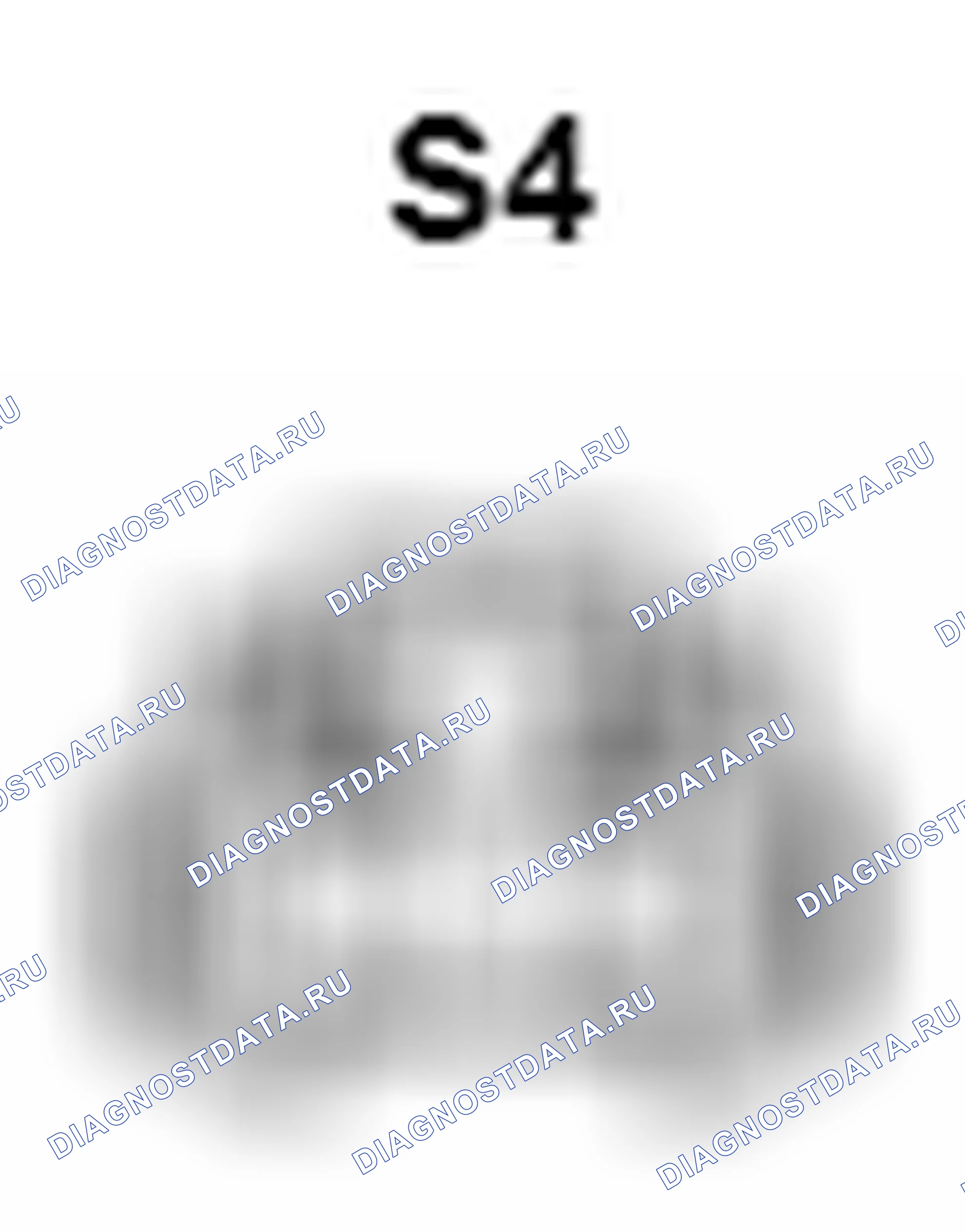 Рис. 1326: Вид с торца разъема лампы номерного знака (Lh) (S4). Toyota Camry XV40