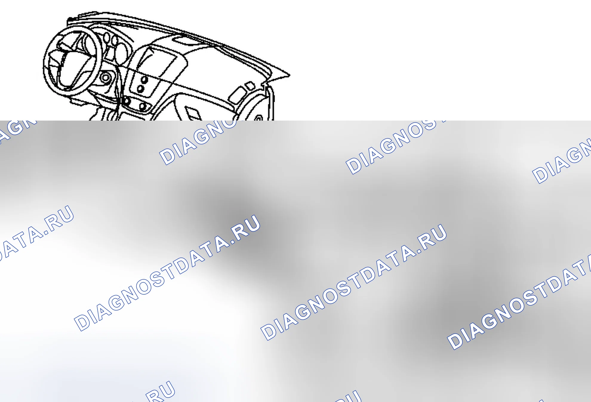Рис. 65: Замена привода температурного клапана - правая сторона. Buick Regal V