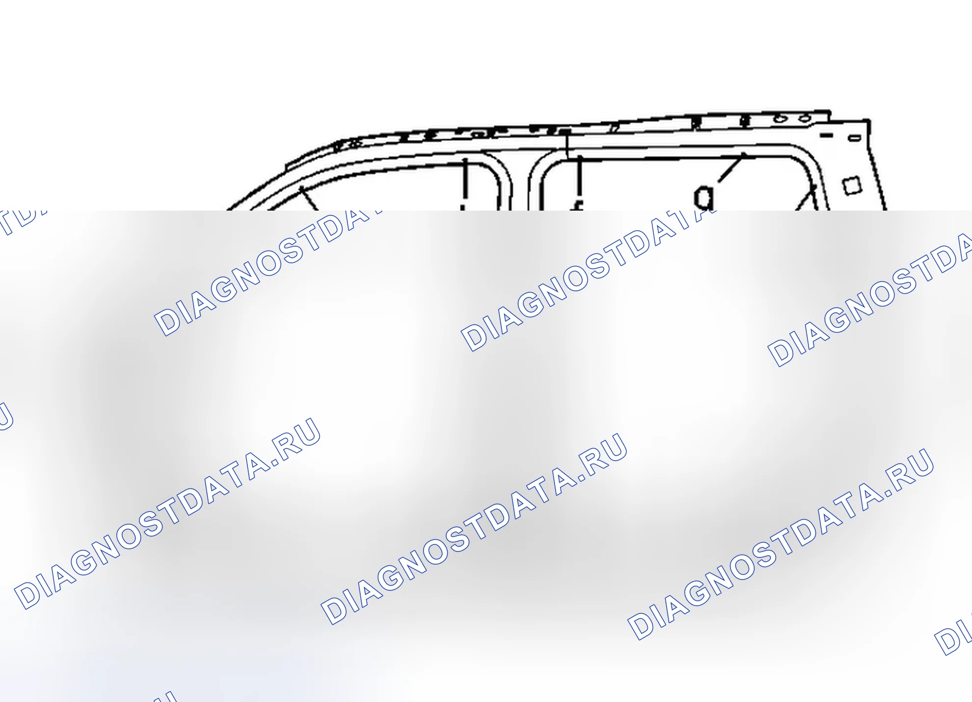 Рис. 22: Размеры со стороны кузова. GMC Envoy II