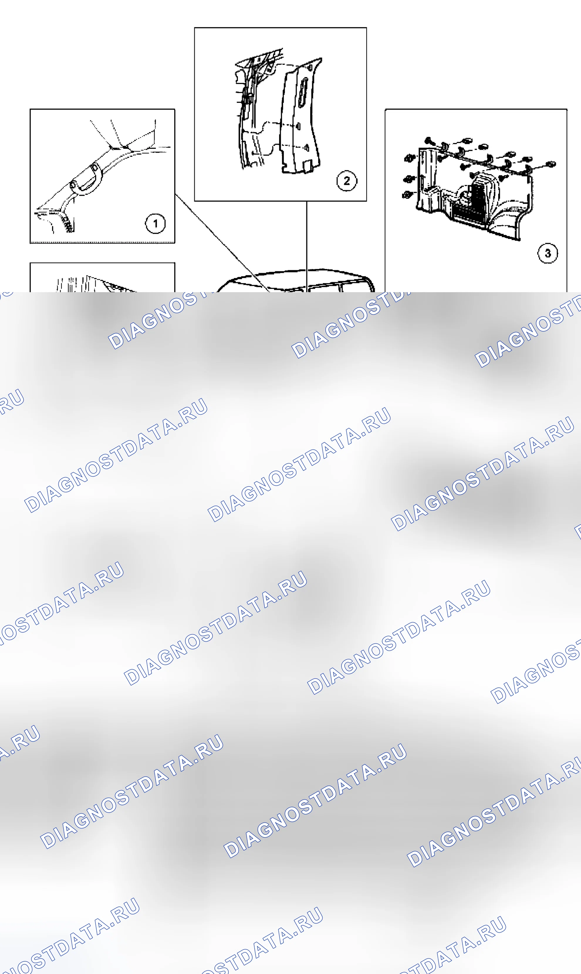 Рис. 4: Расположение компонентов - левый борт. Ford Econoline E150 