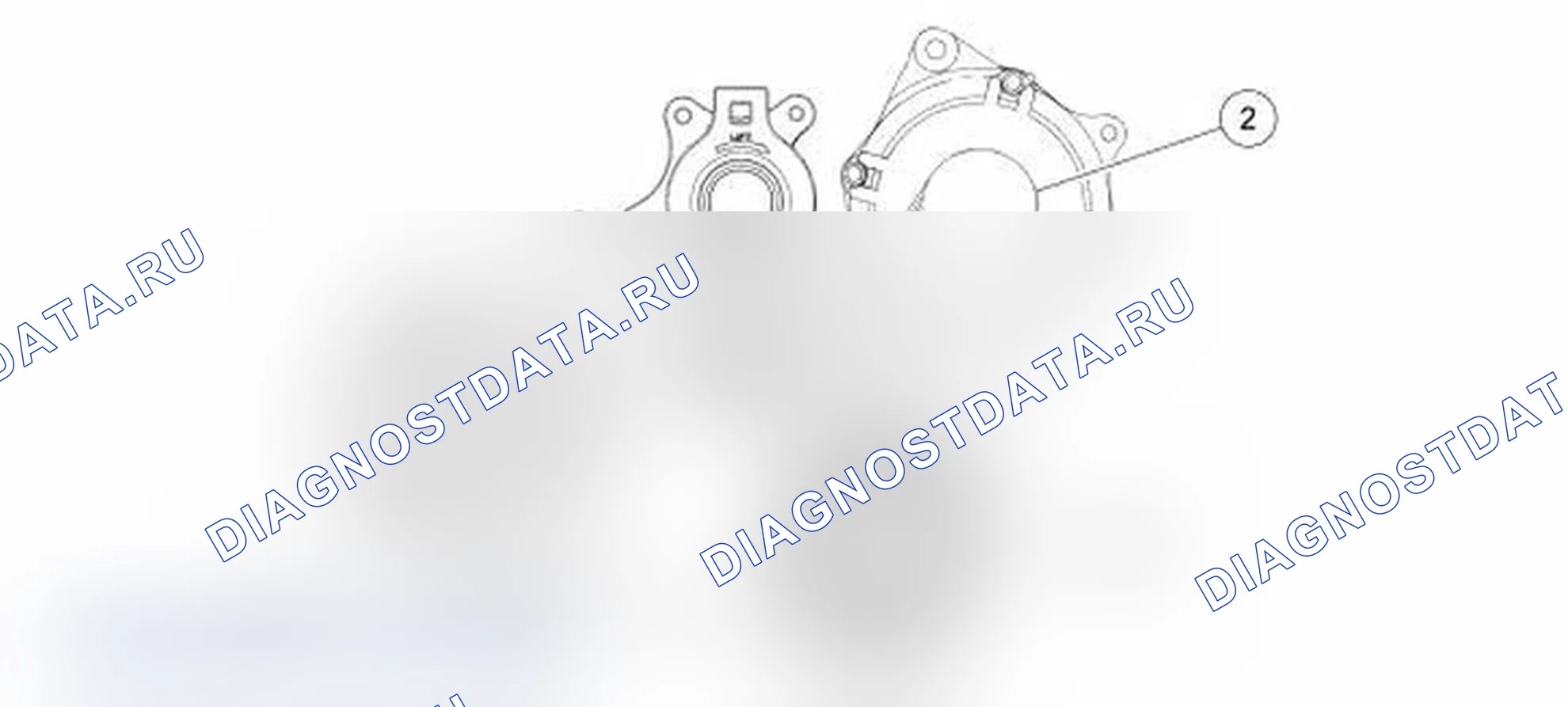 Рис. 1: Разводка ремня привода вспомогательных агрегатов. Ford Edge I