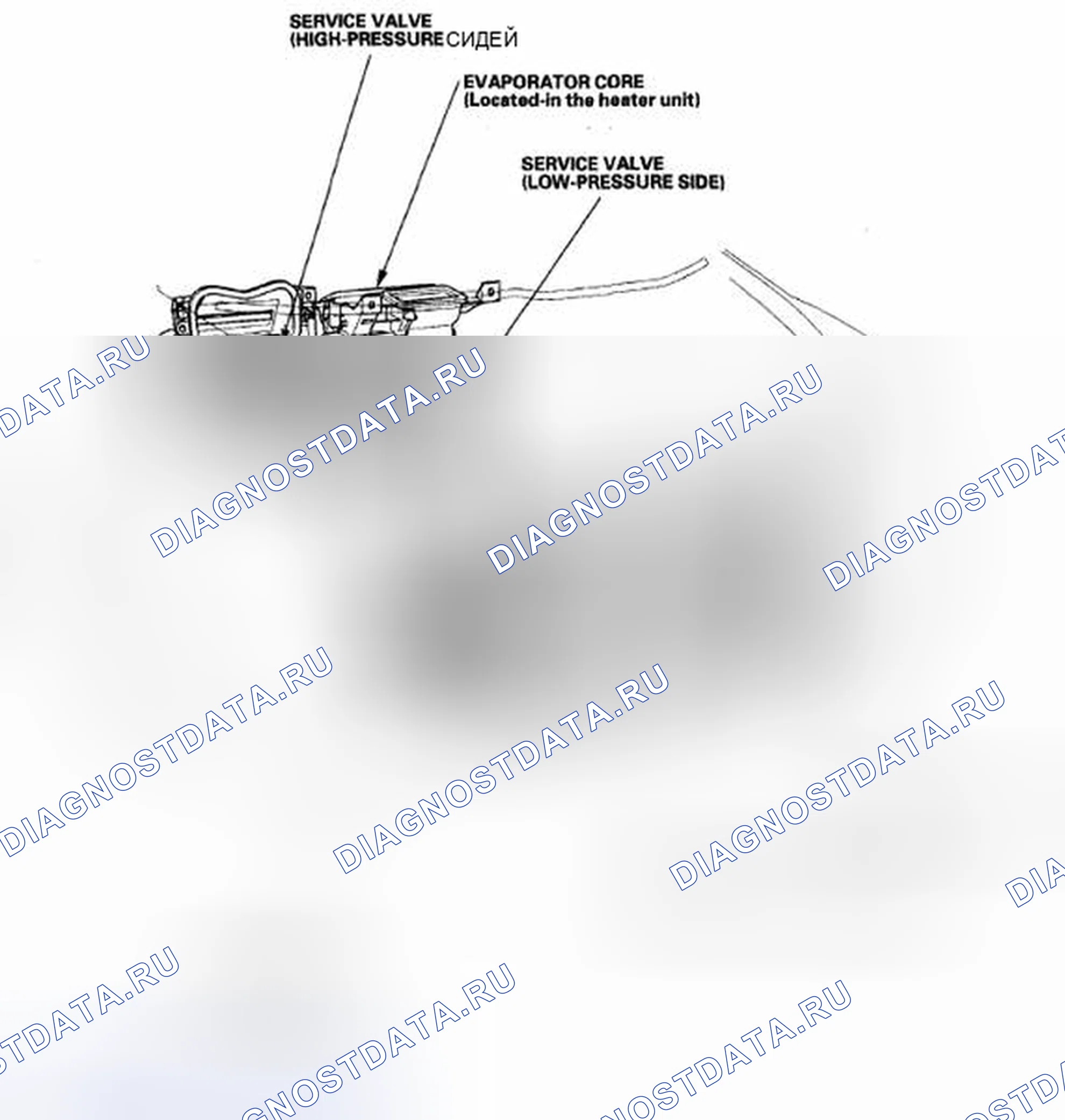 Рис. 2: Индекс расположения компонентов. Acura CSX I