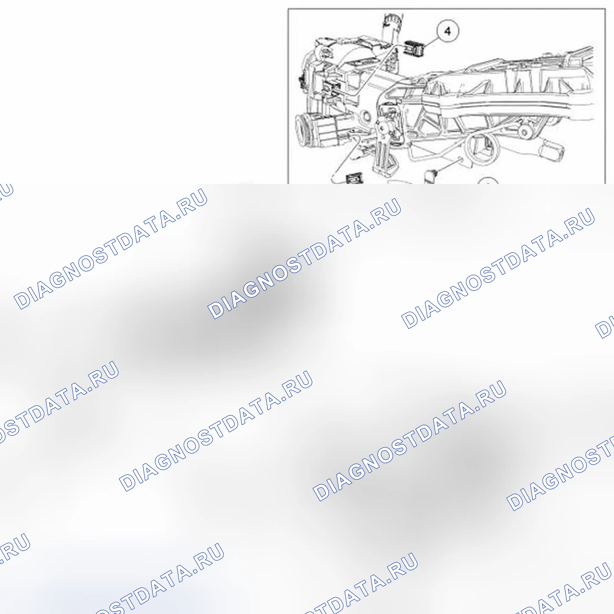 Рис. 3: Рулевая колонка. Ford Flex I