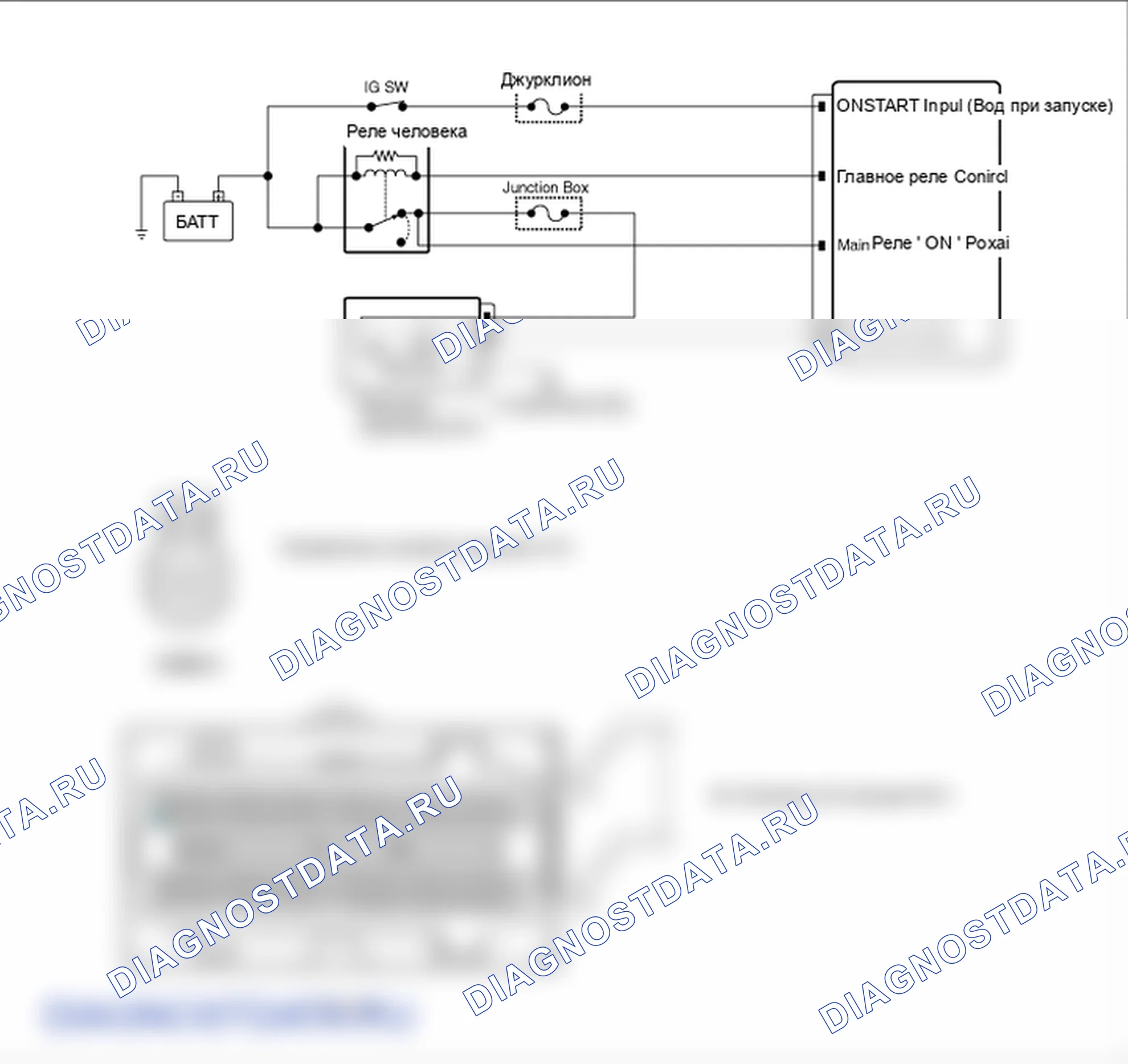 Фрагмент электросхемы: P0354. Hyundai Santa Fe CM