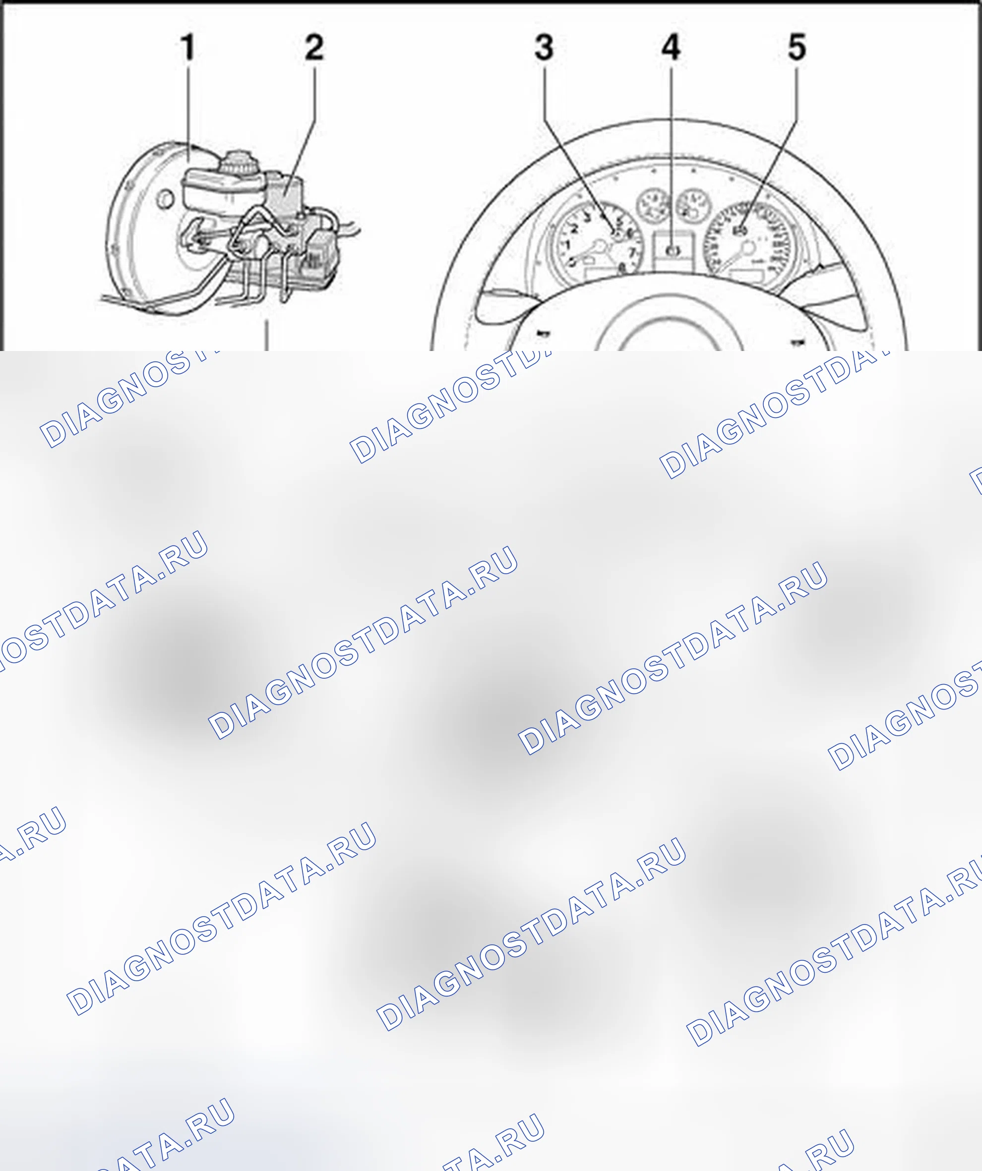 Рис. 152: Электрические/электронные компоненты и их расположение. Audi TT 8N