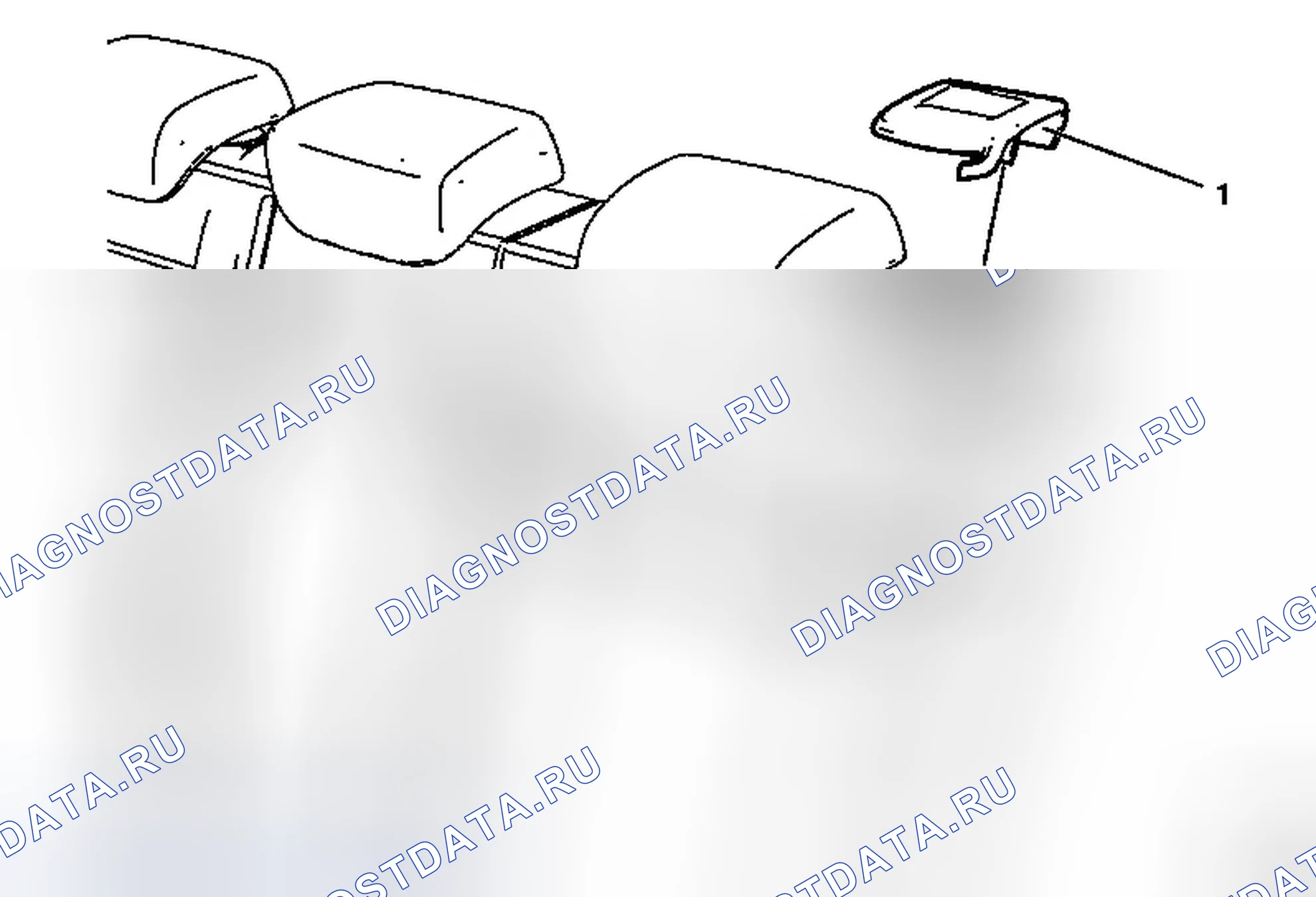 Рис. 31: Замена ручки на задней подушке сиденья (40 процентов сиденья). Chevrolet Cruze I рестайлинг