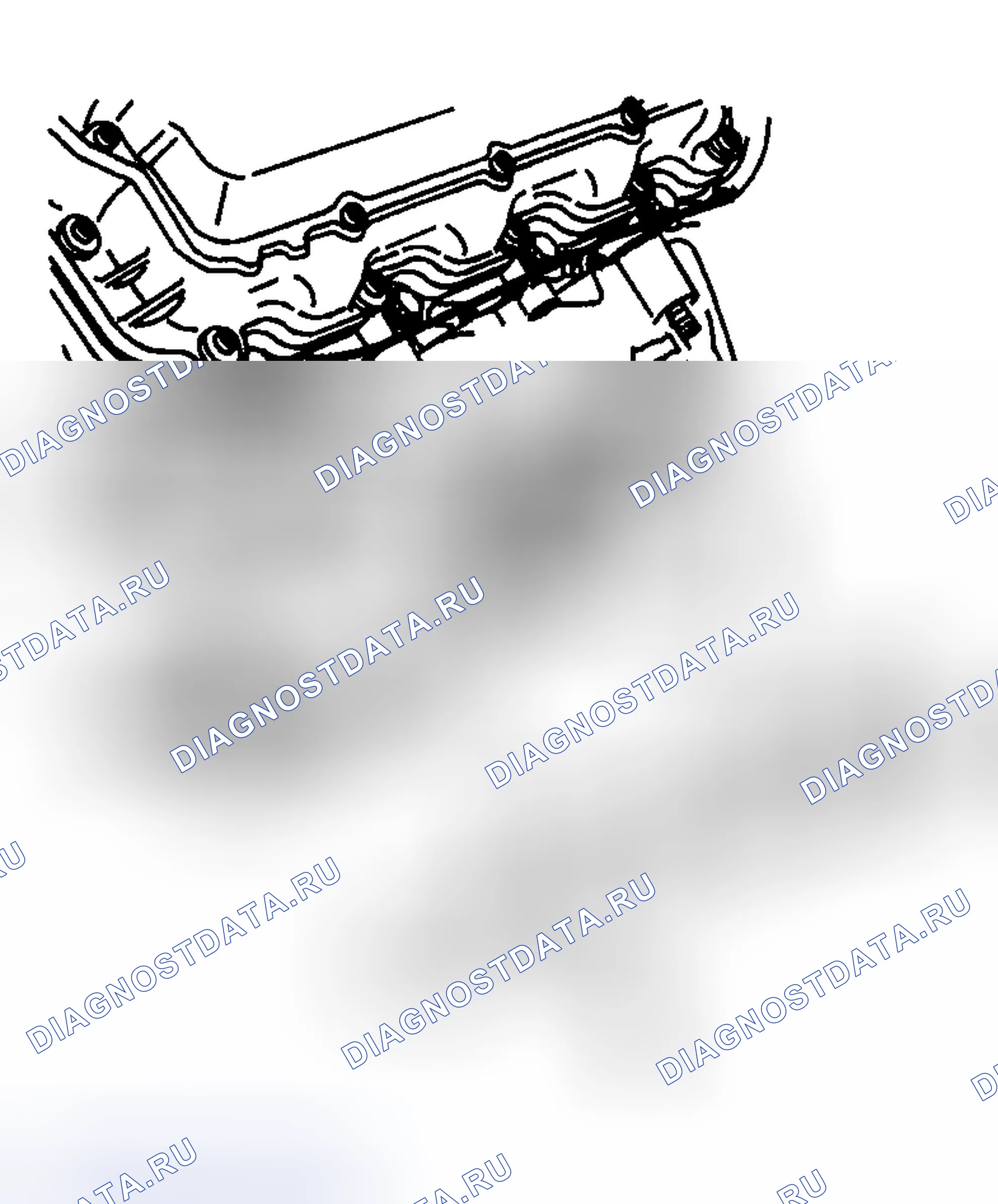 Рис. 505: Демонтаж выпускного коллектора - слева. GMC Cab & Chassis Sierra 3500 GMT800 early