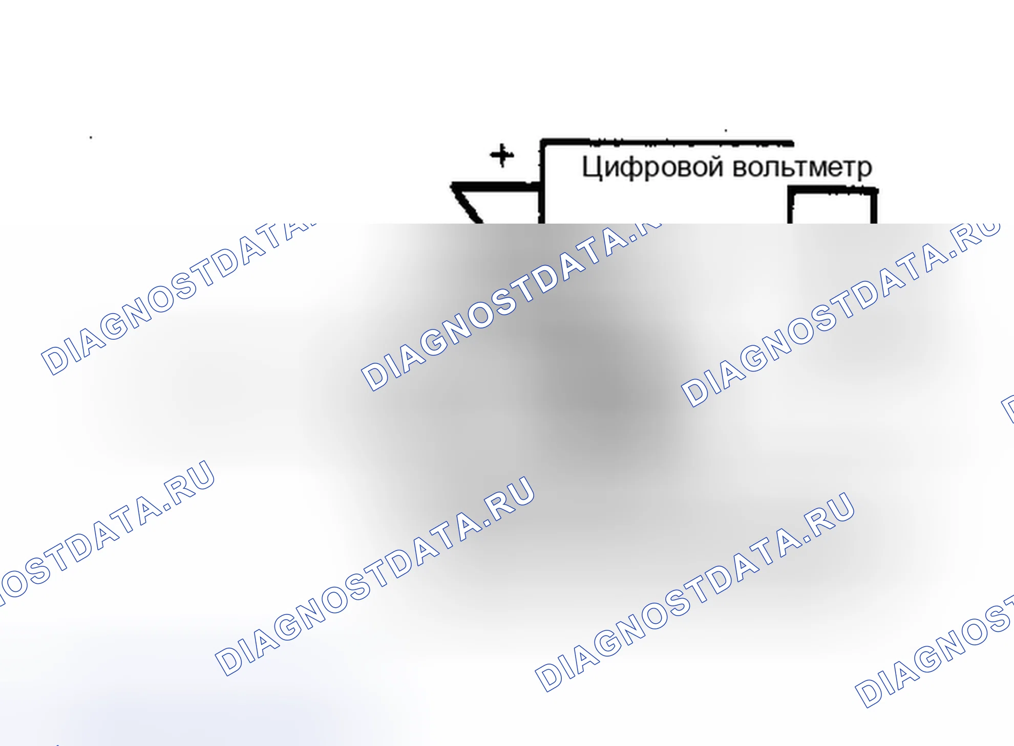 Рис. 179: Подключение цифрового вольтметра к кабельному разъему датчика абсолютное давление во впускном коллекторе. Plymouth Voyager I