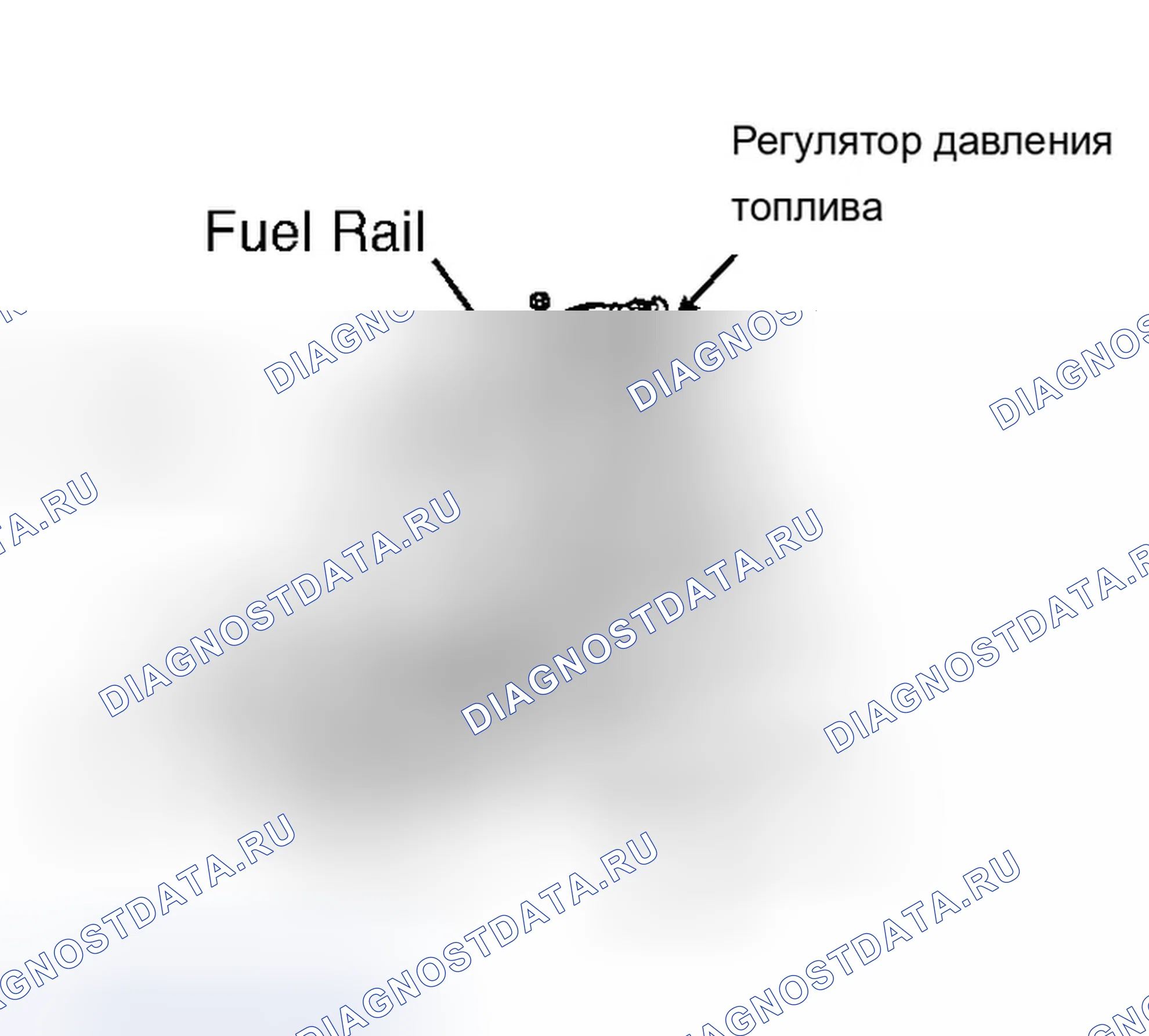Рис. 4: Расположение компонентов топливопровода в сборе (3.4L). Chevrolet Lumina I