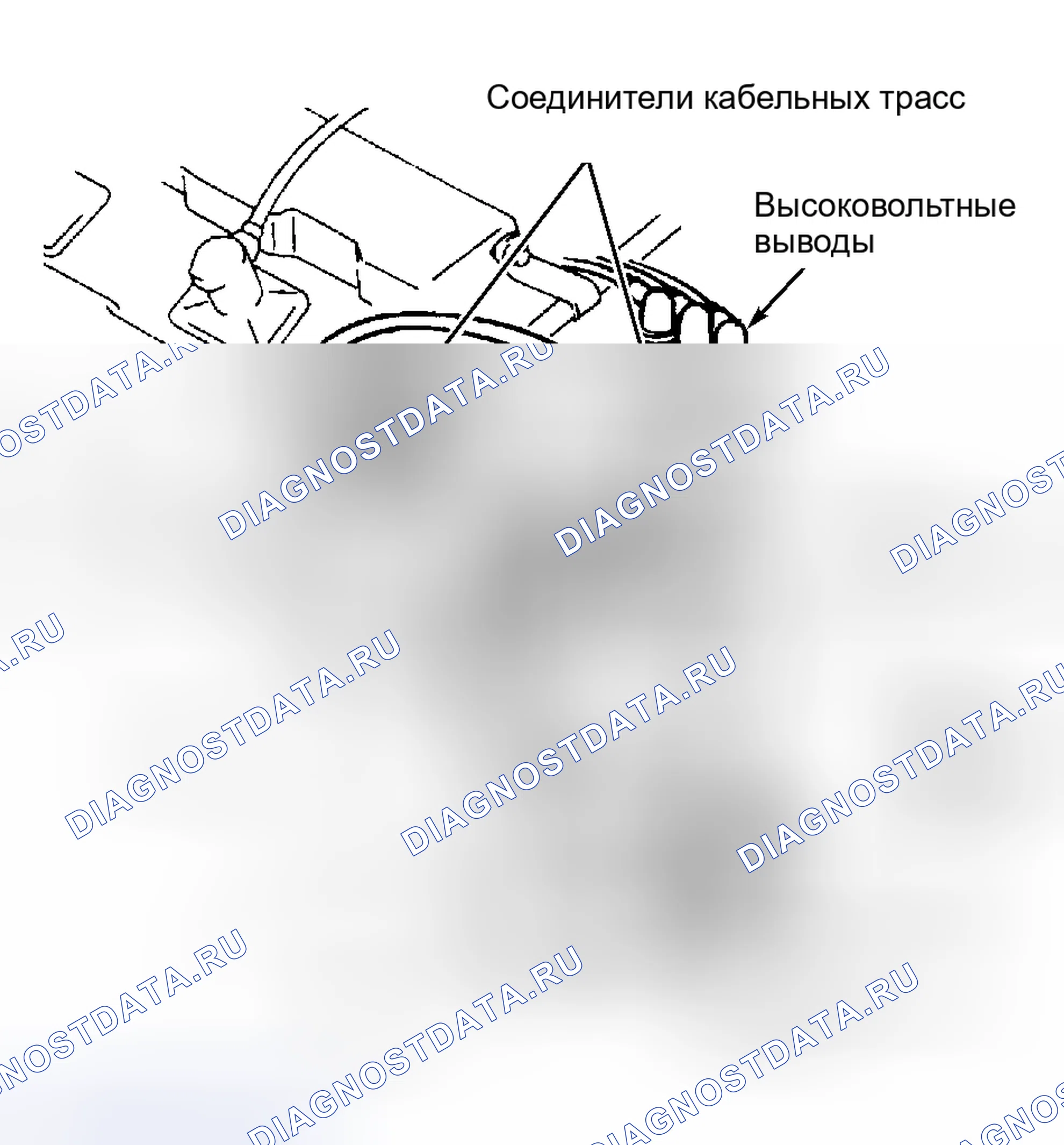 Рис. 23: Капитальный ремонт снятия и установки систем управления двигателя. Mazda Tribute I