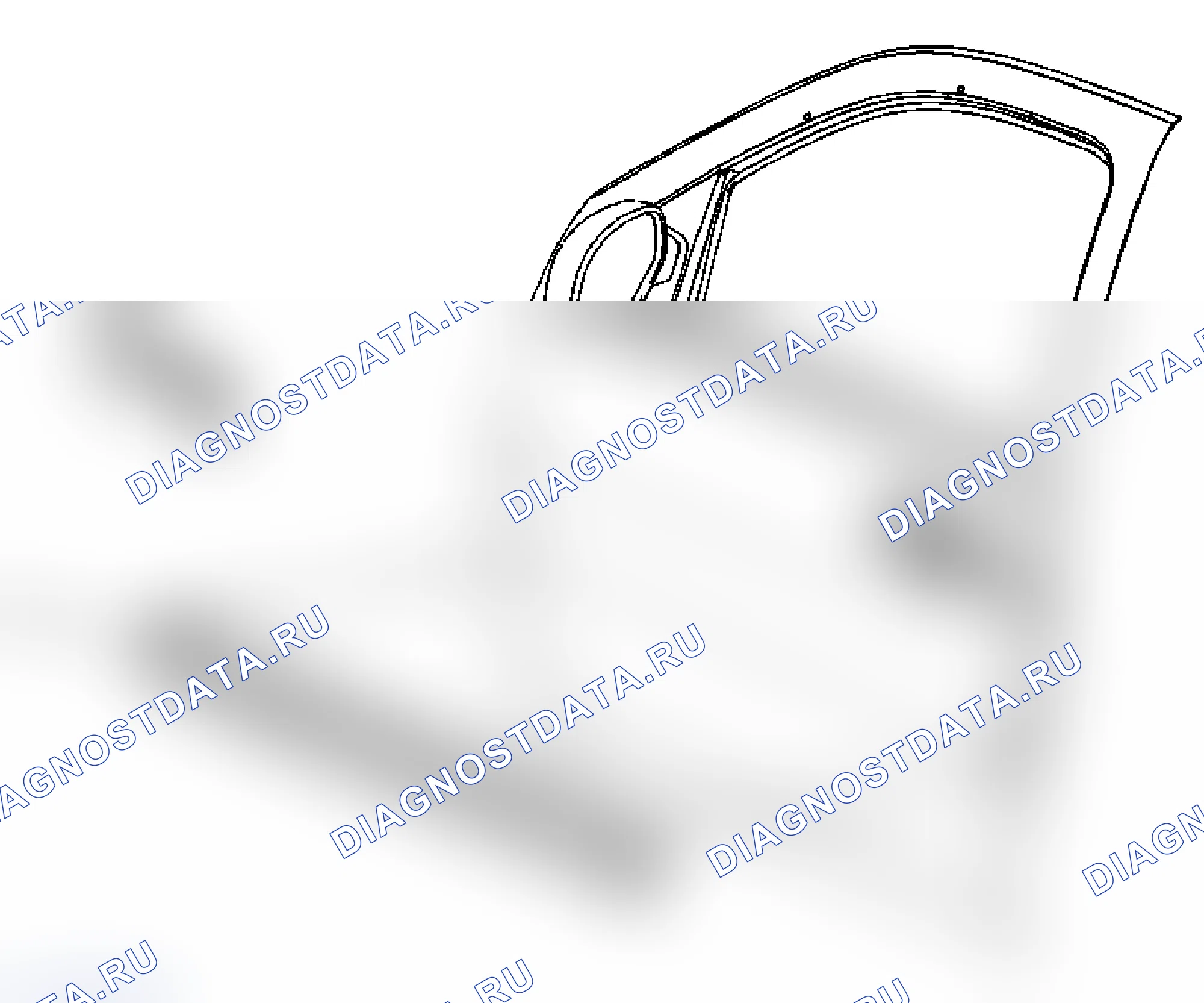 Рис. 113: Замена боковой формовки кузова двери (кабина экипажа). Chevrolet Silverado 2500 HD 