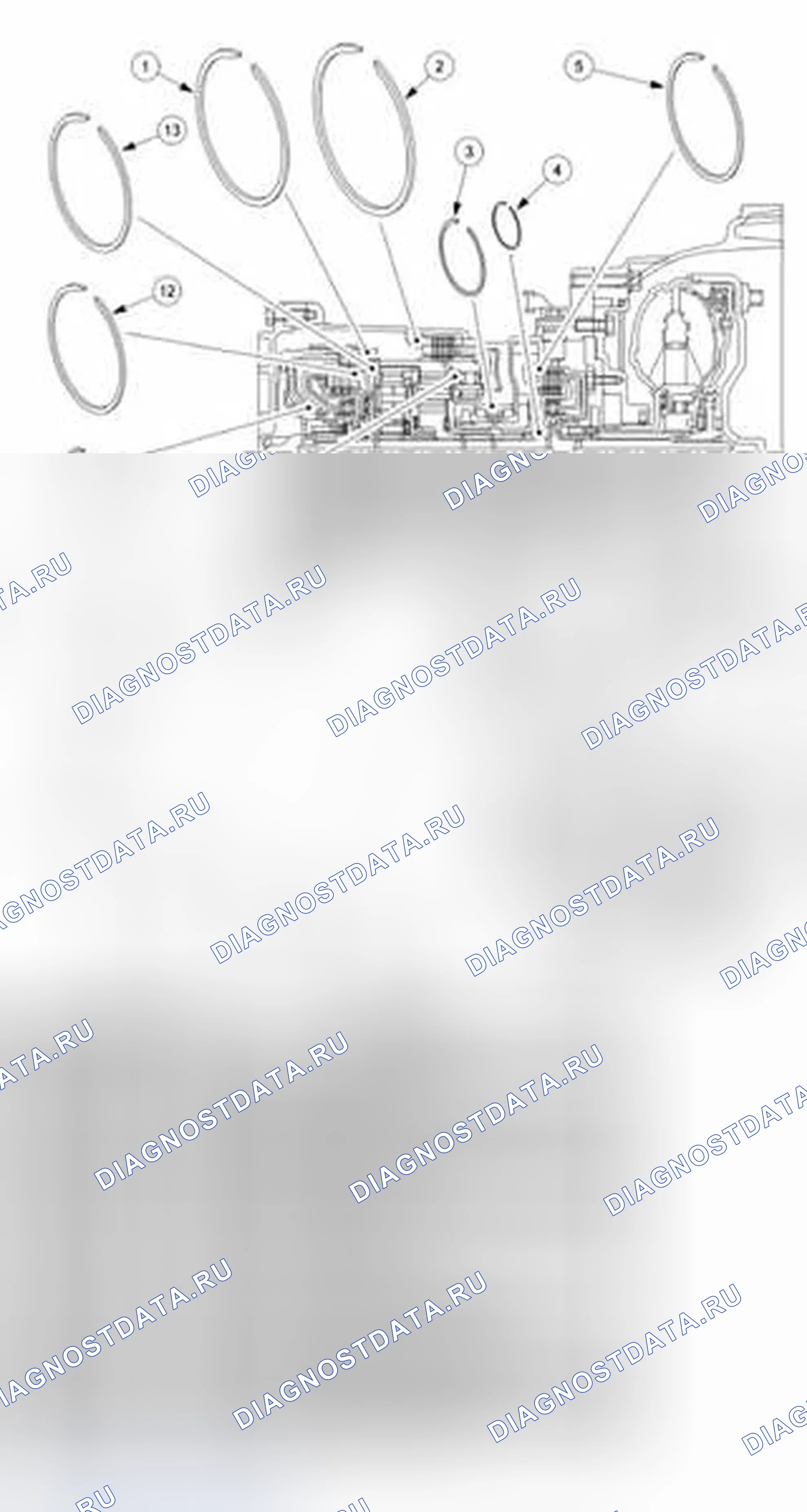 Рис. 134: Стопорные кольца. Ford Focus I рестайлинг
