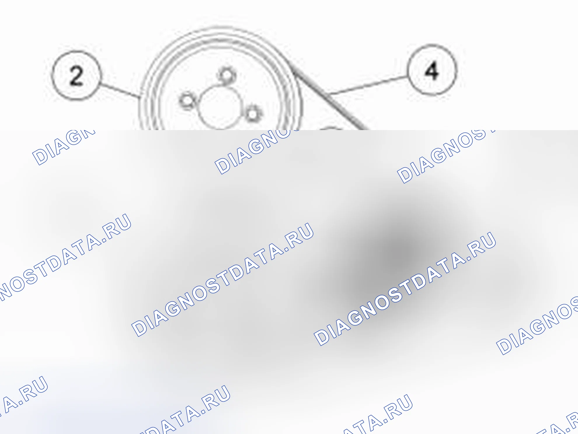 Рис. 3: Передний дополнительный привод (FEAD) - 5.0L (4V). Ford F-150 XII
