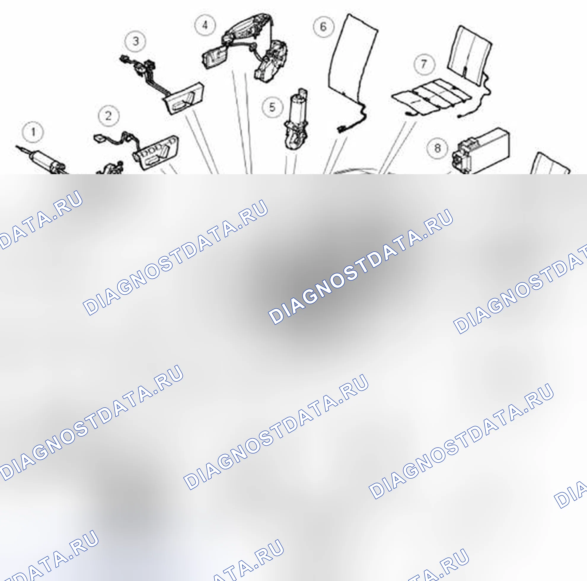 Рис. 48: РАСПОЛОЖЕНИЕ КОМПОНЕНТОВ. Land Rover Range Rover Sport I