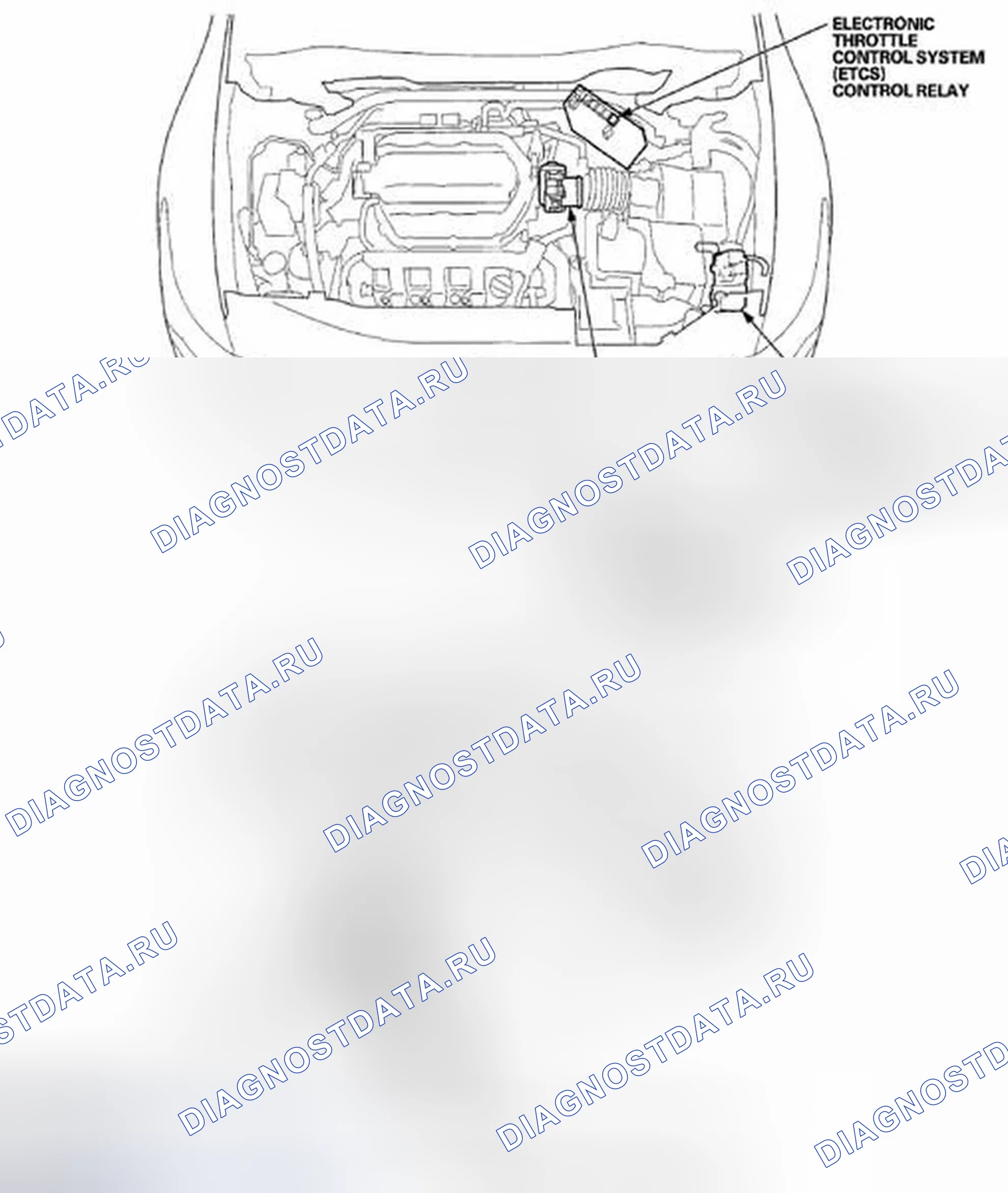 Рис. 12: Указатель расположения компонентов. Acura TSX II