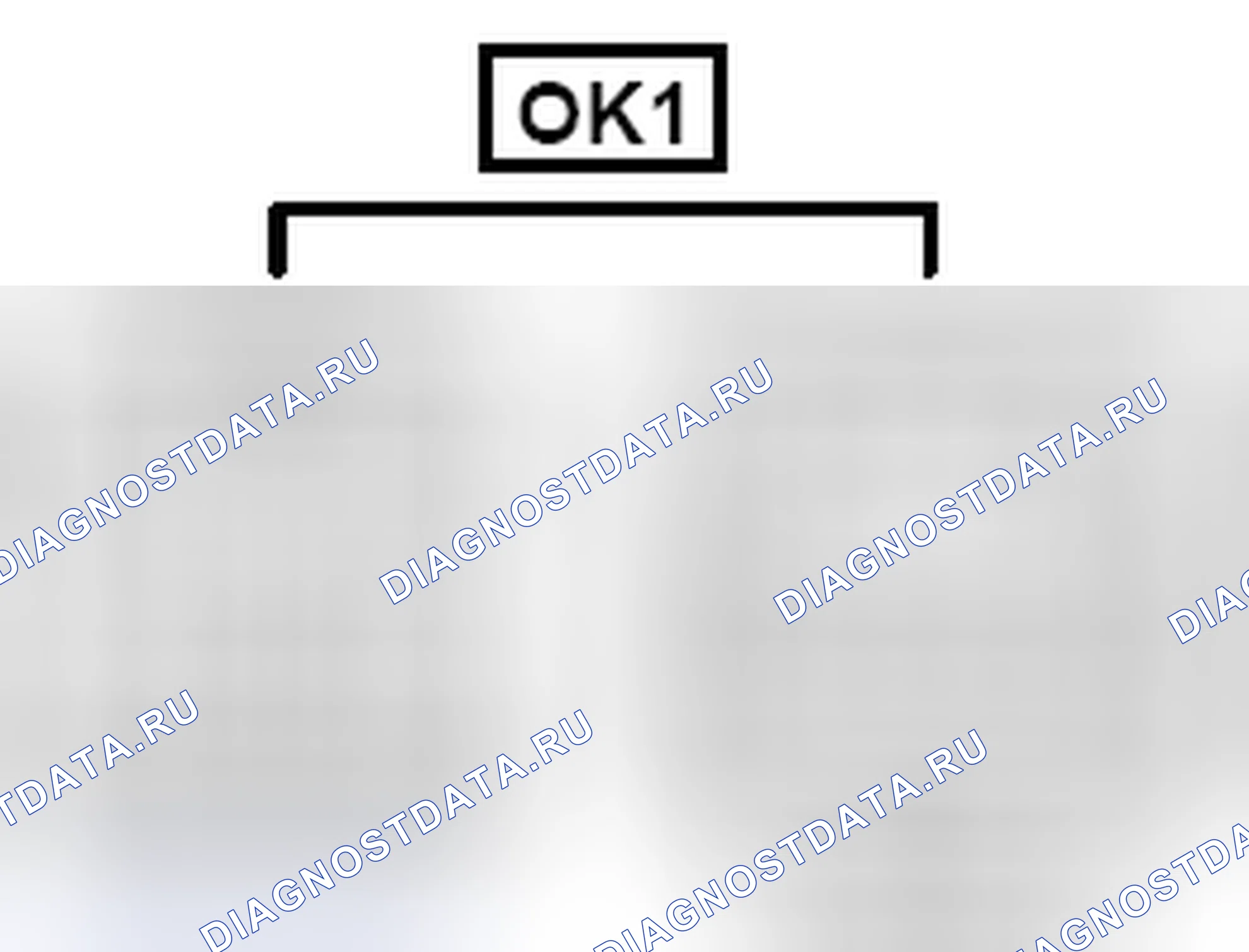 Рис. 808: Вид с торца разъема (OK1). Toyota Sienna III