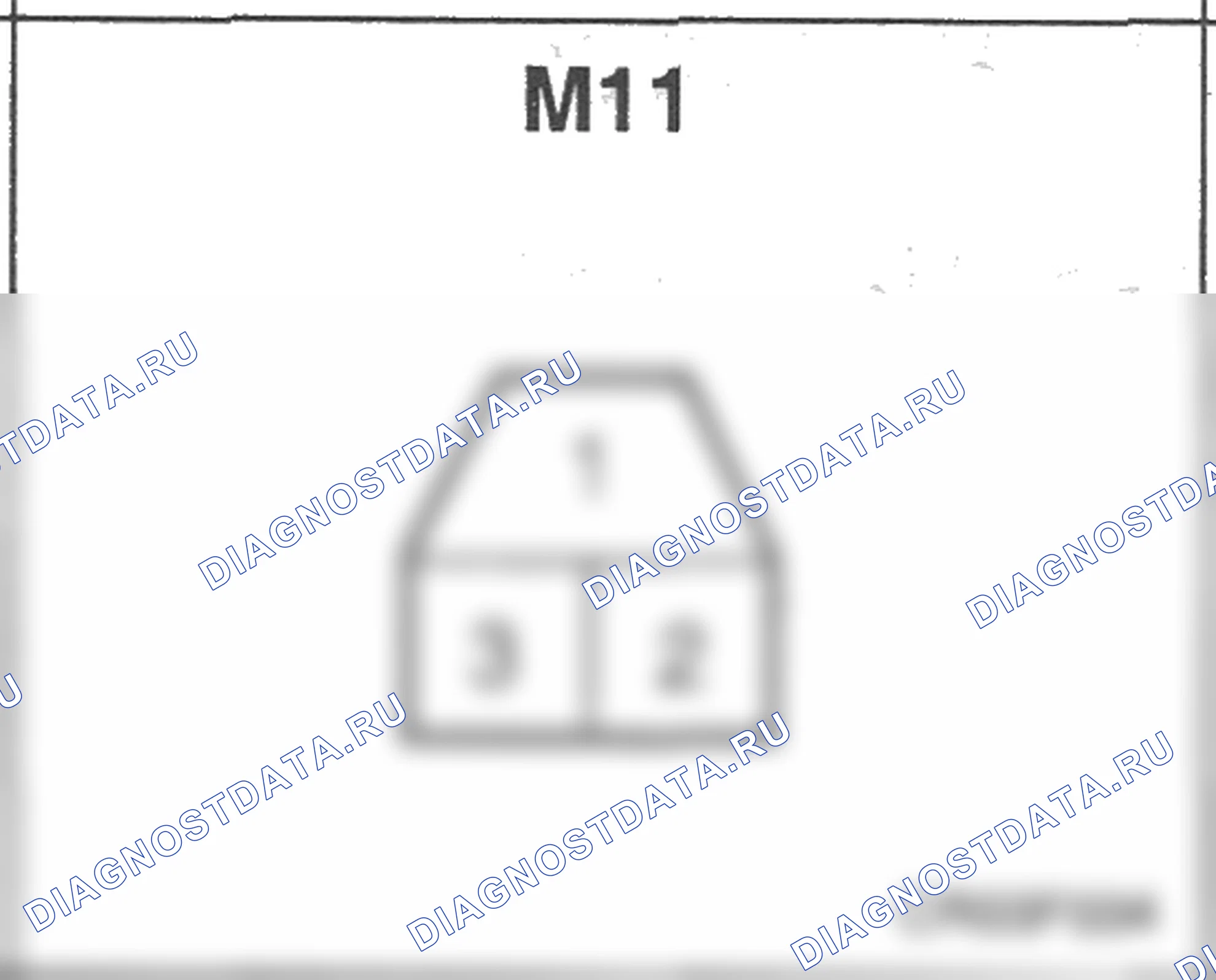 Распиновка разъёма M11 — основного жгута. Hyundai Atos MX