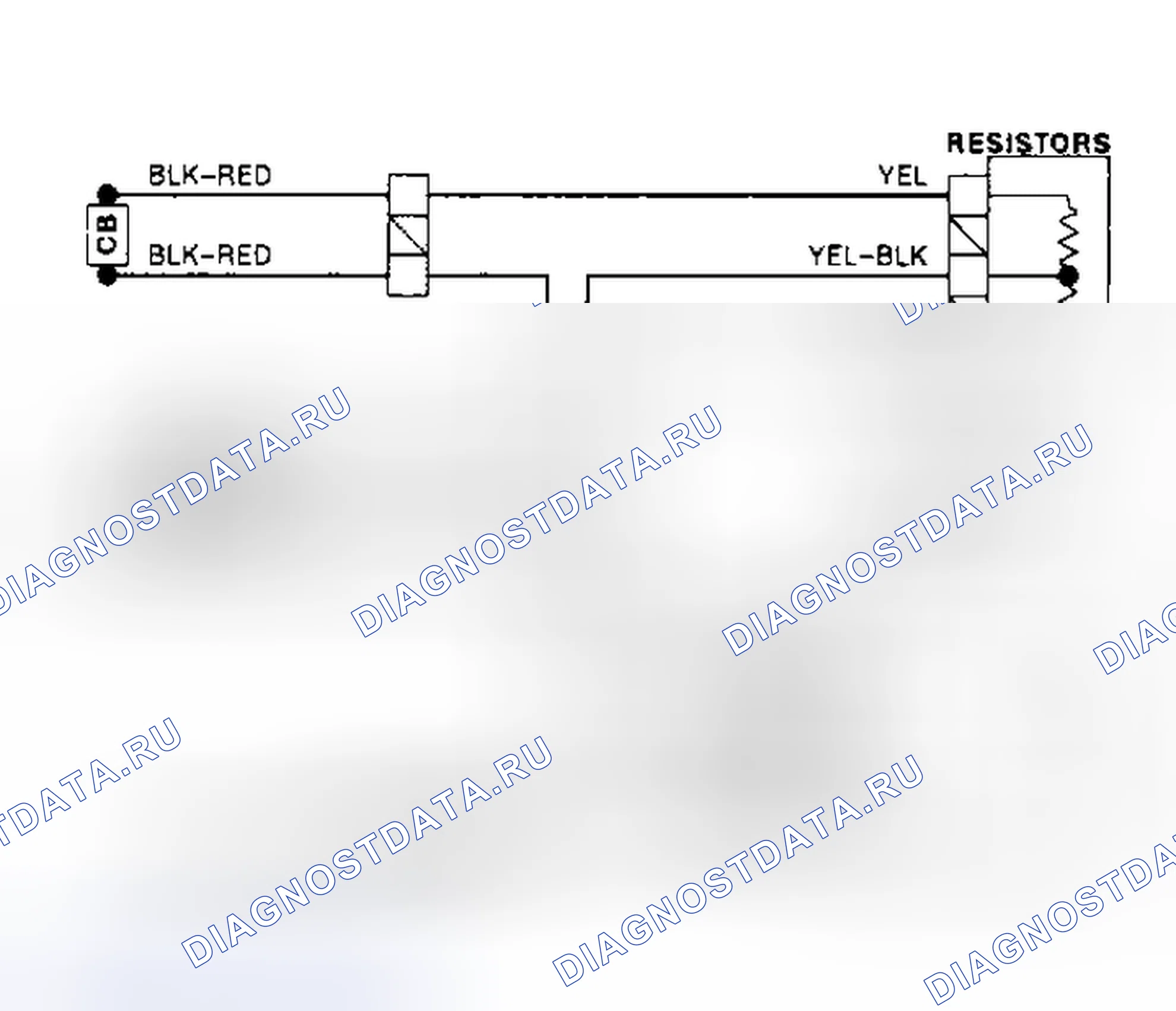 Рис. 6: Схема подключения системы подогревателя (Fox). Volkswagen Fox G1