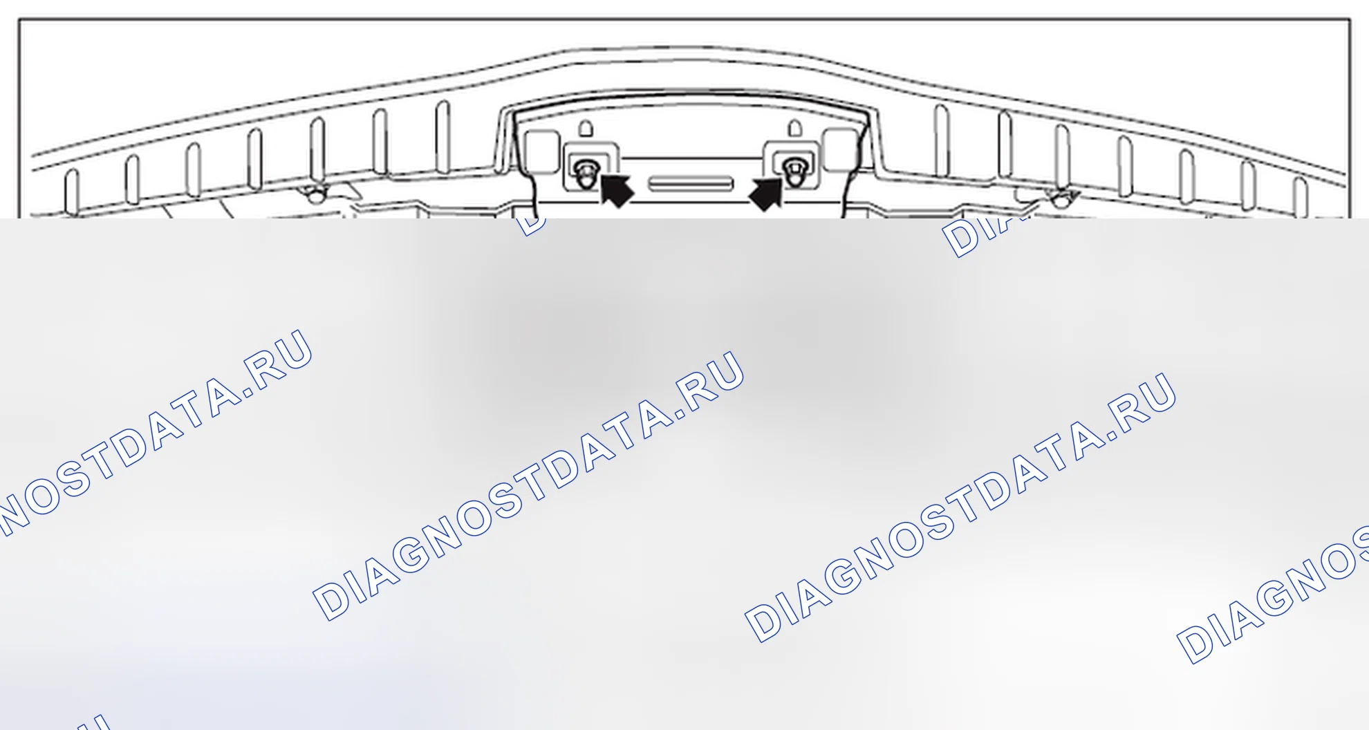 Рис. 130: ВЕРХНЯЯ ПЕРЕДНЯЯ РЕШЕТКА. Subaru Forester SJ