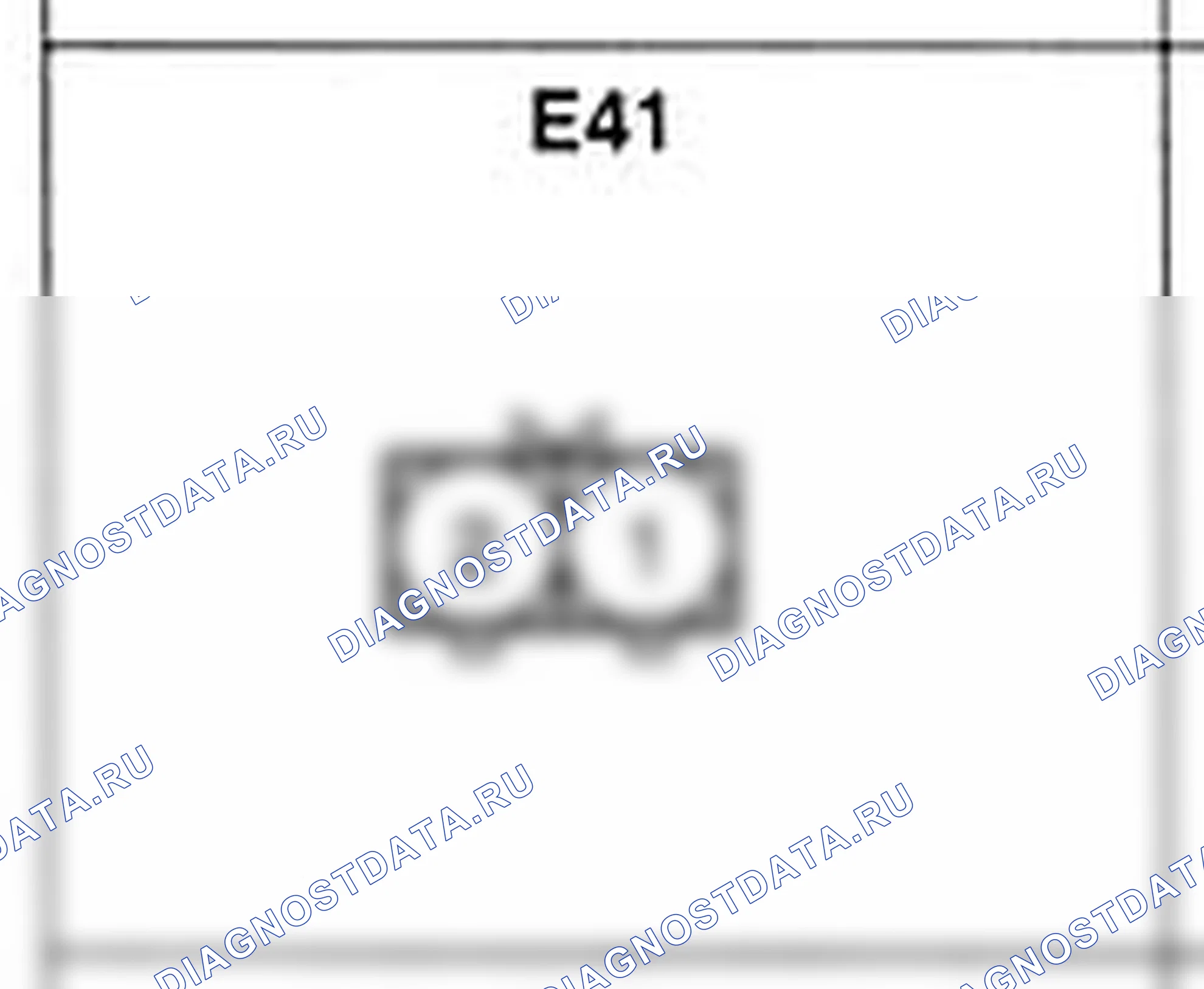 Распиновка разъёма E41 — жгута двигателя. Hyundai Atos MX