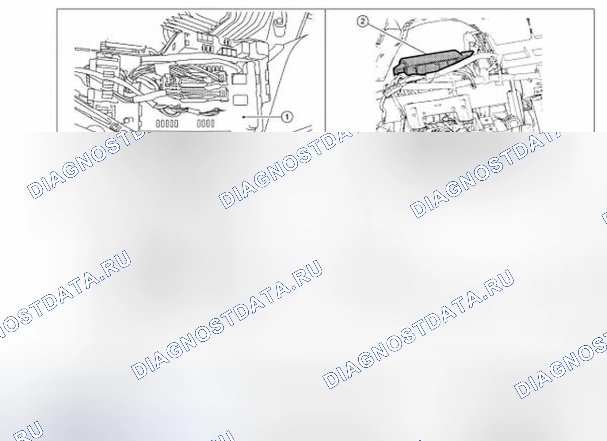 Рис. 111: Расположение компонентов. Nissan Altima L32