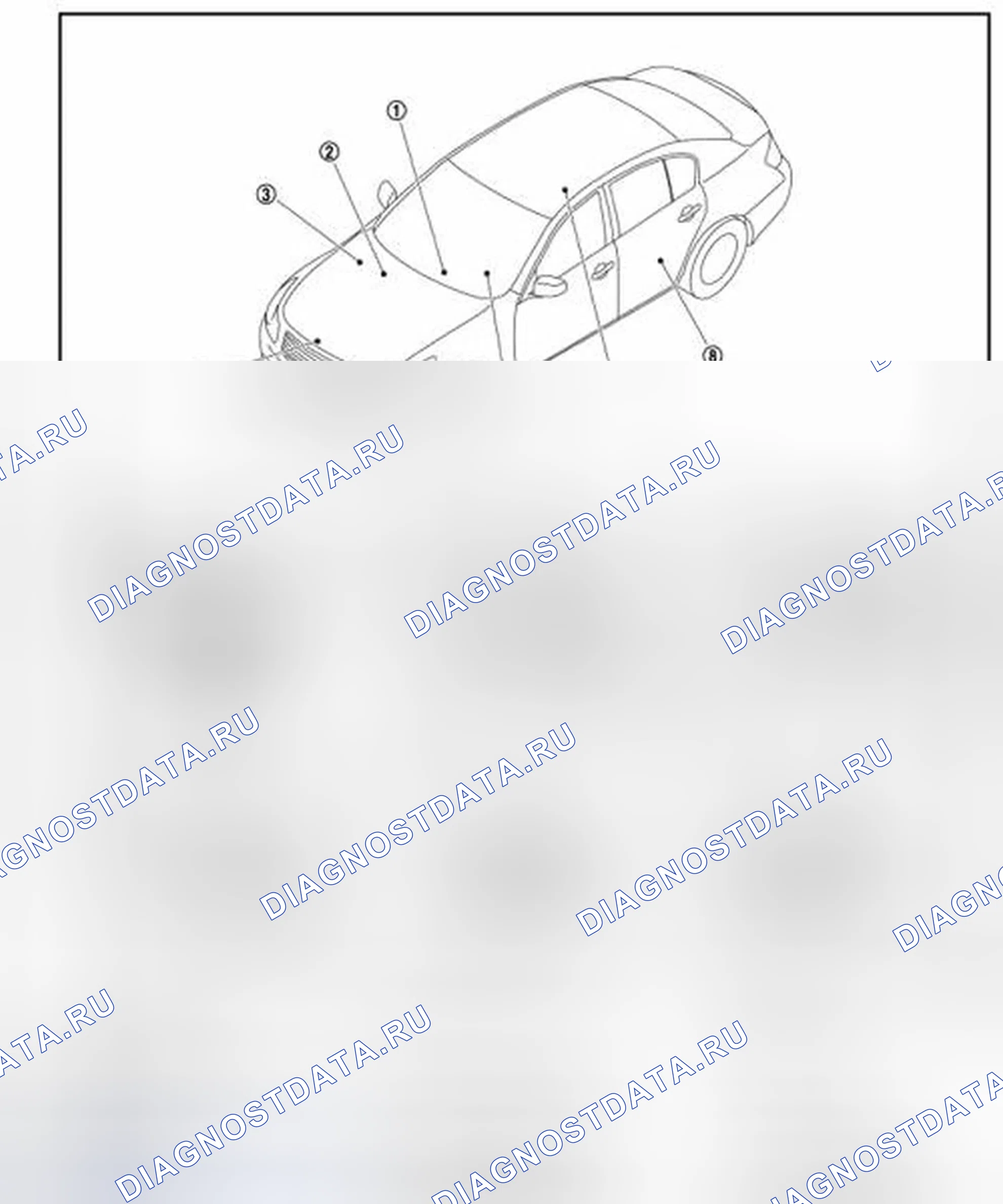 Рис. 45: СИСТЕМА РАСХОДОМЕРА: Расположение компонентов. Infiniti G25 IV рестайлинг