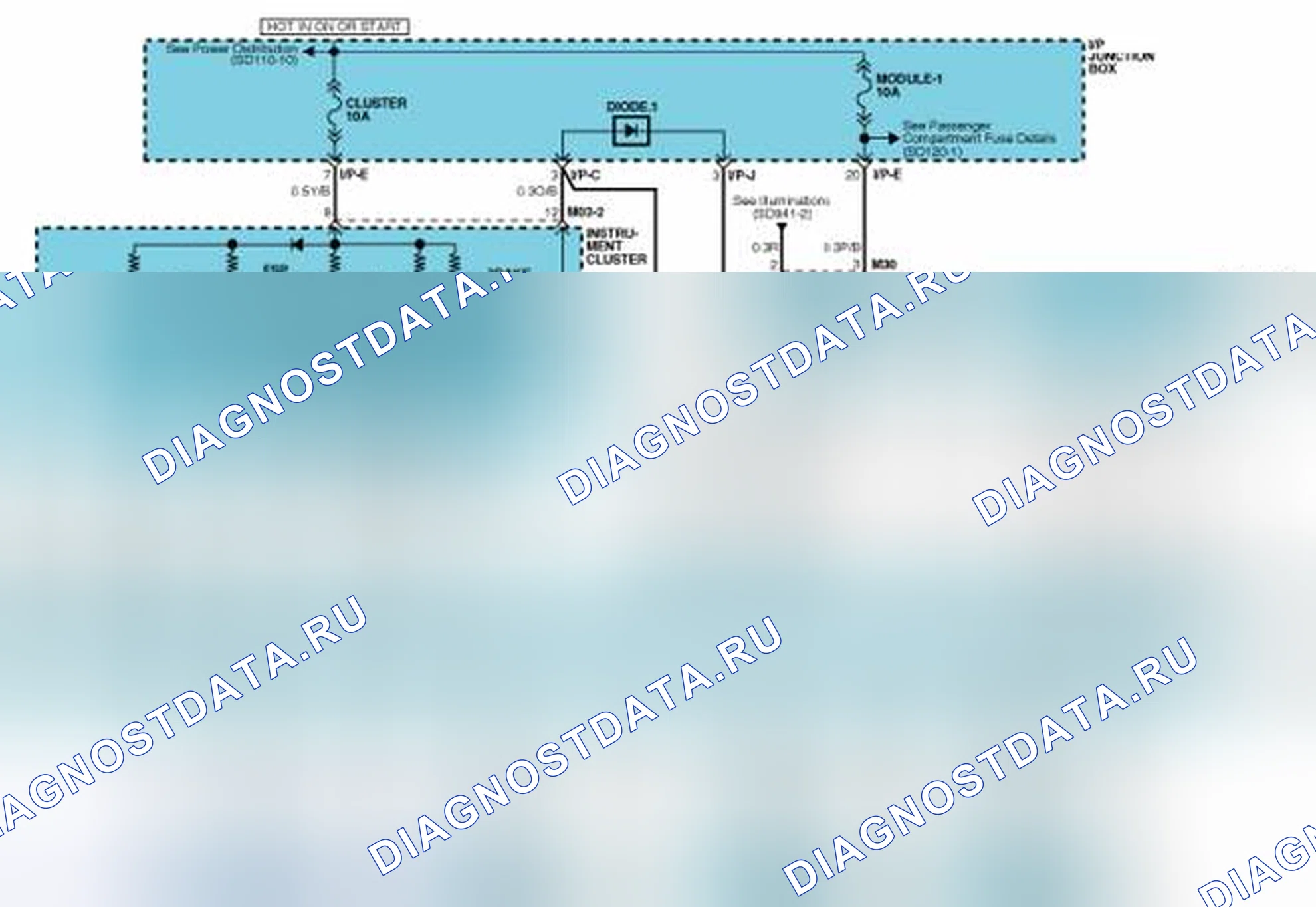 Рис. 55: Принципиальная схема - ESC (1). Kia Magentis II рестайлинг