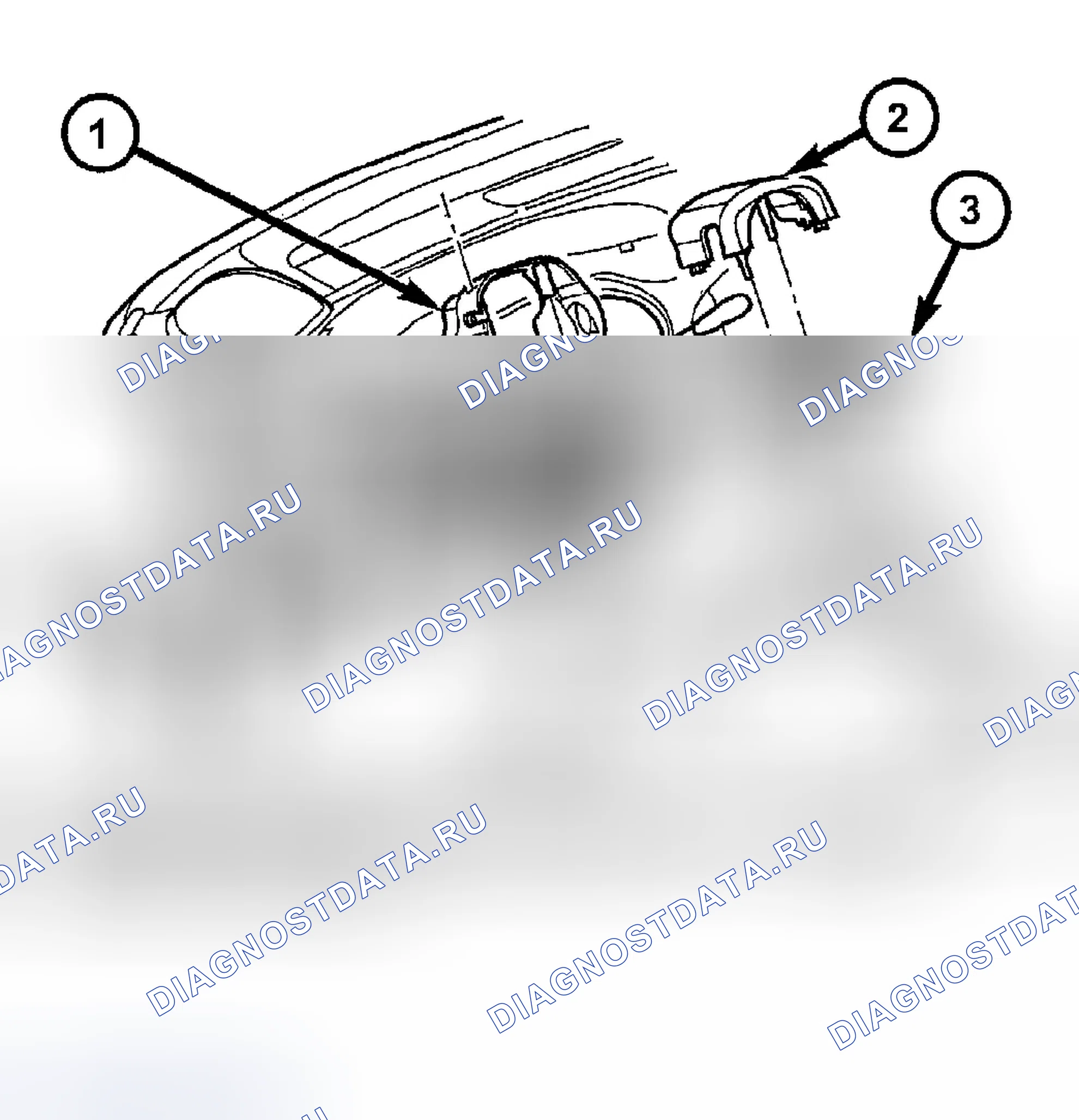 Рис. 33: ДЕМОНТАЖ. Chrysler Town & Country IV