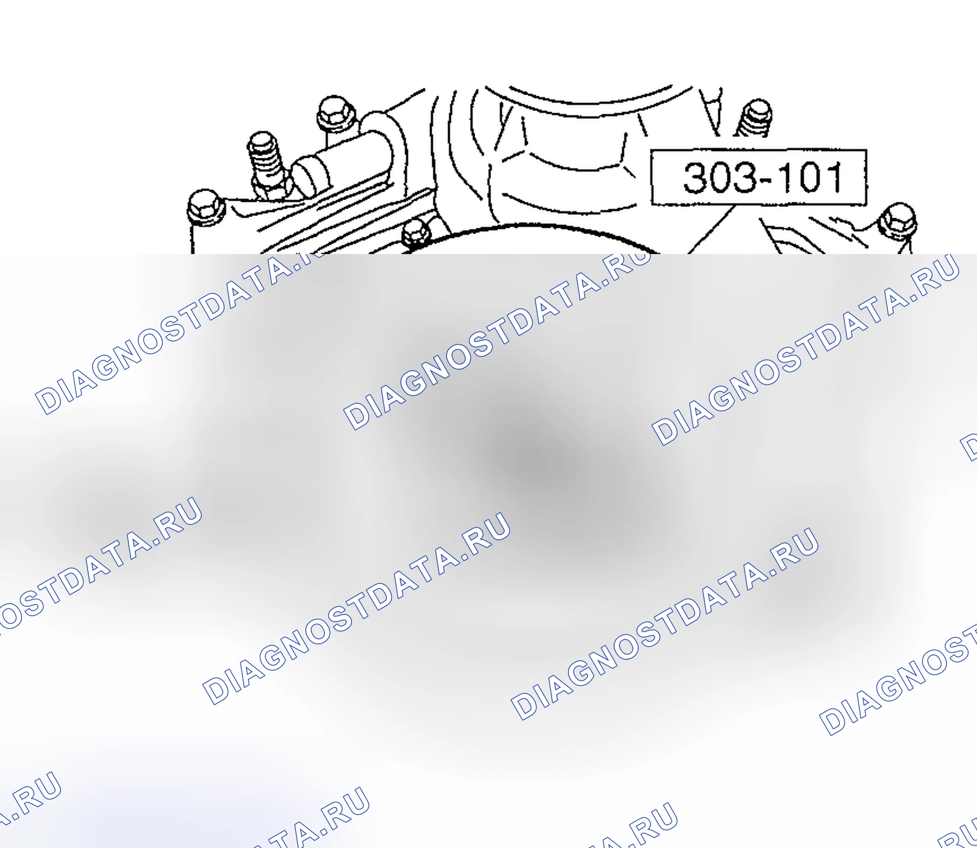 Рис. 288: Позиция 11: Разборка шкива коленчатого вала Примечание. Hyundai Nexo I