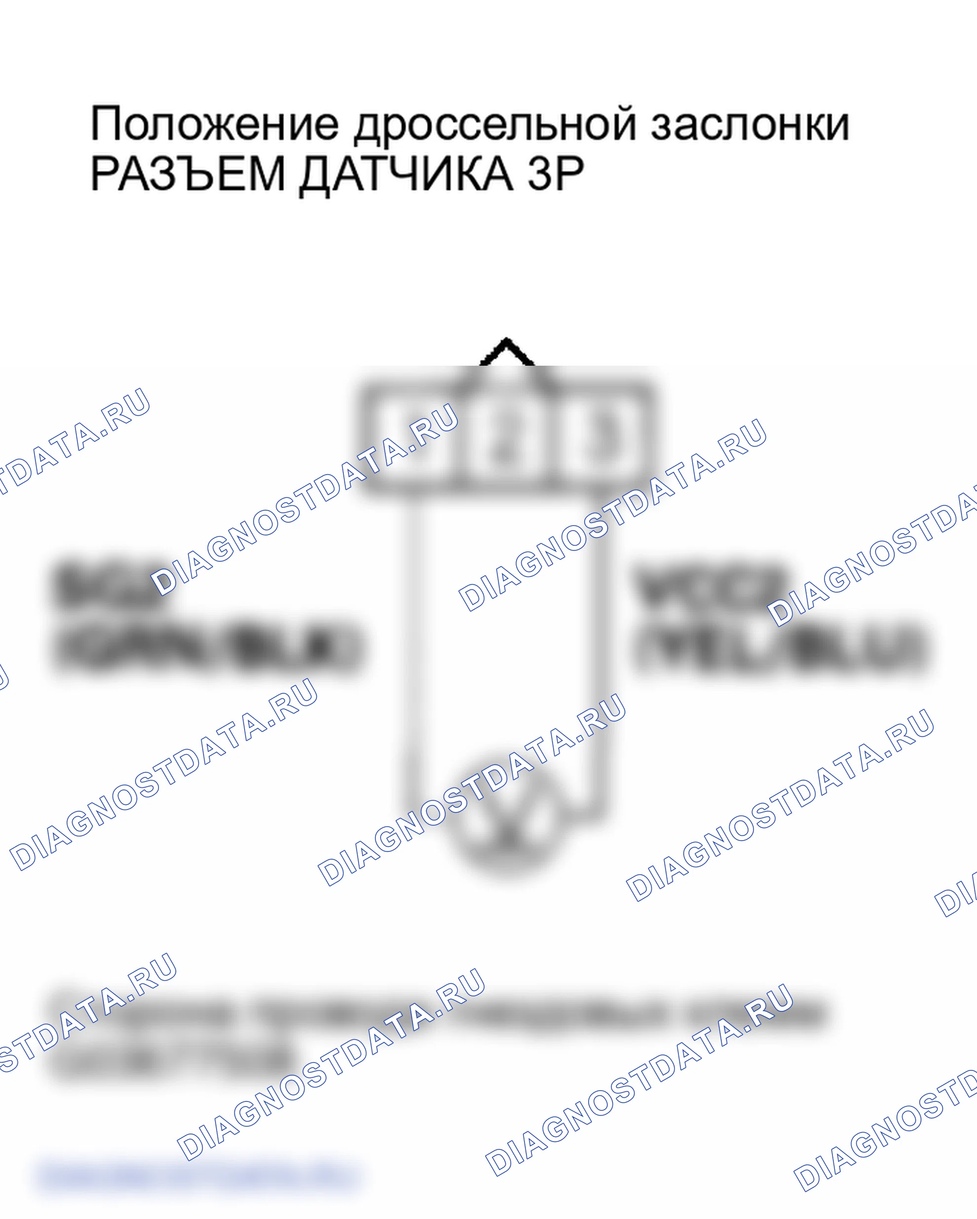 Рис. 73: расшифровка кода ошибки P0122: Схема датчика Tp низкого напряжения (модели 2003-2004 гг.). Honda Element I