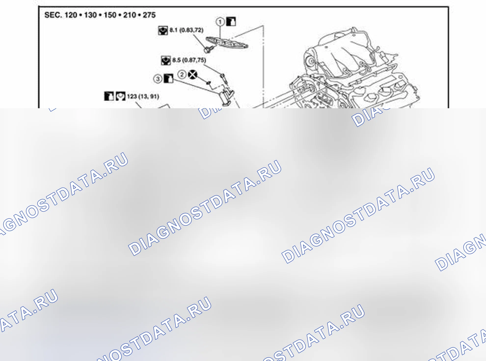 Рис. 39: Разнесенный вид. Nissan Pathfinder III рестайлинг