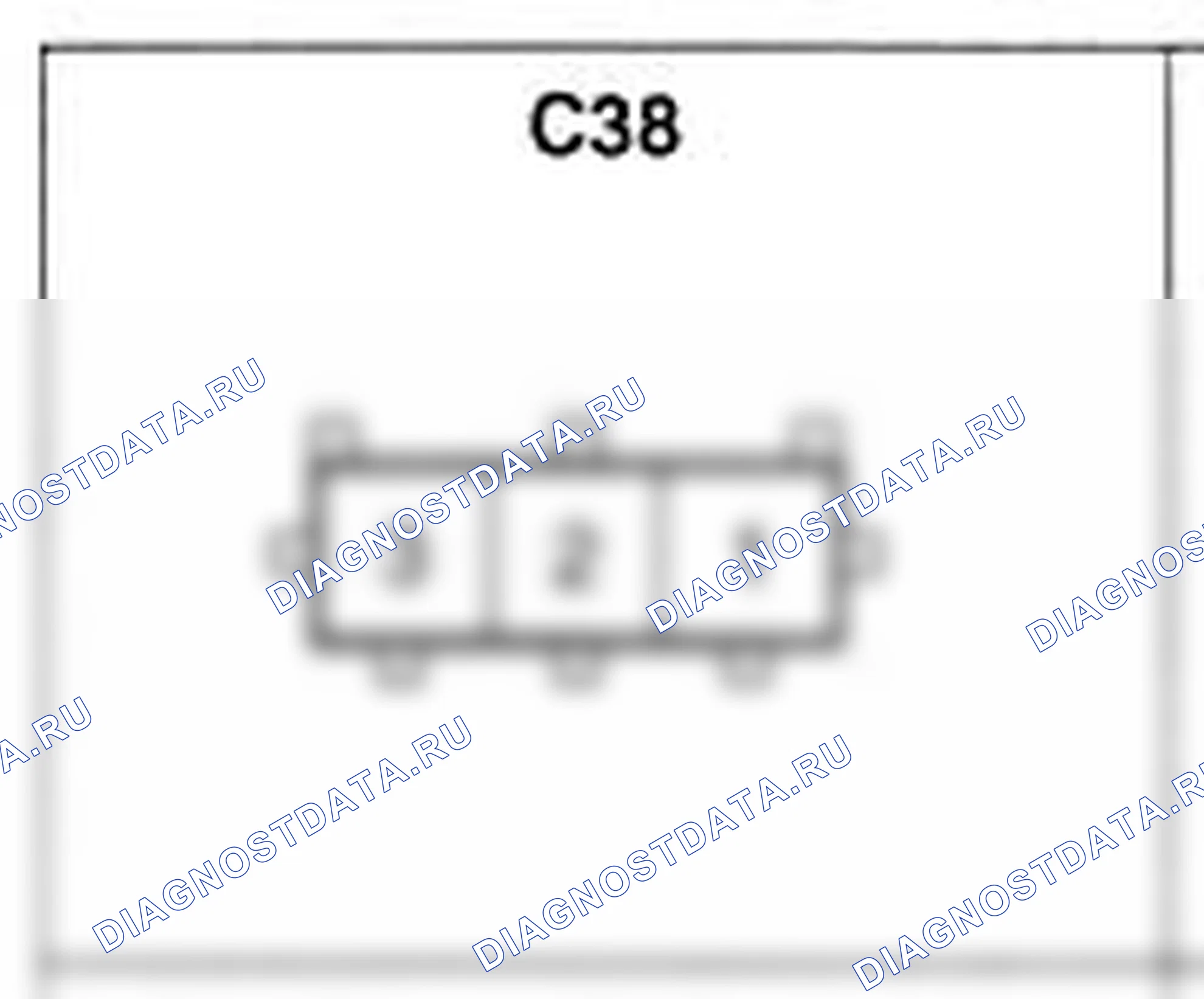 Распиновка разъёма C38 — жгута управления. Hyundai H-1 A1