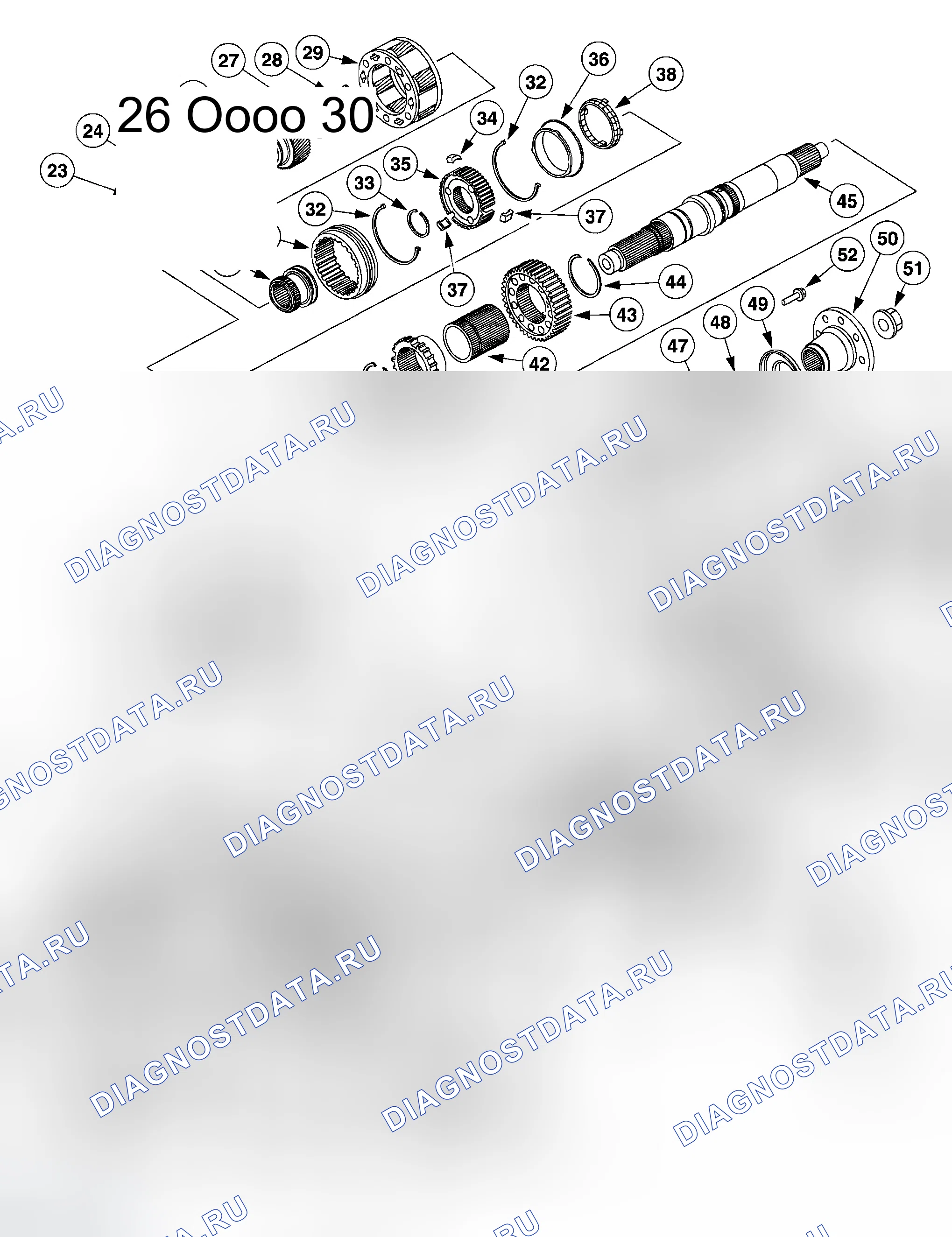 Рис. 1: Раздаточная коробка. Ford Cab & Chassis F350 Super Duty 