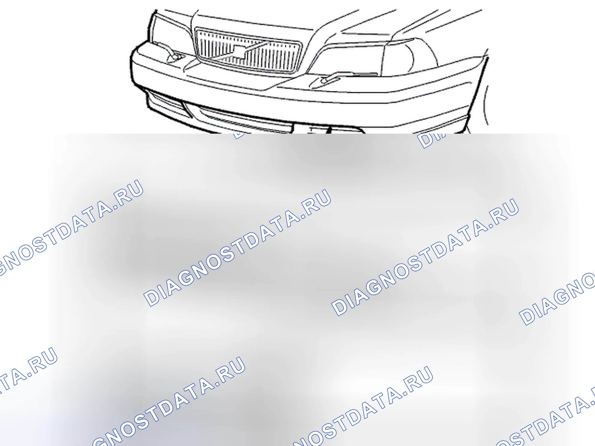 Рис. 355: Датчик наружной температуры. Volvo C70 I