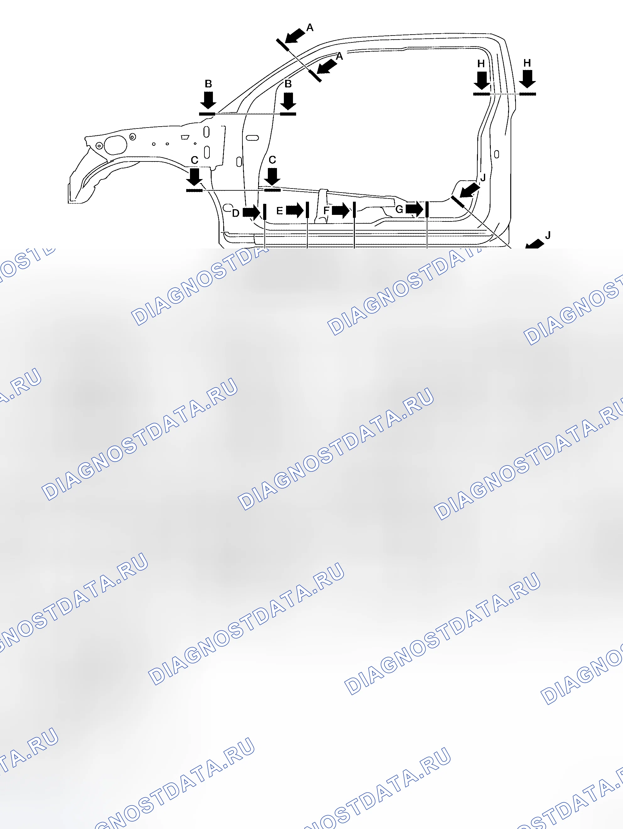 Рис. 5: КОНСТРУКЦИЯ КУЗОВА, КАБИНА КОРОЛЯ. Honda Odyssey I