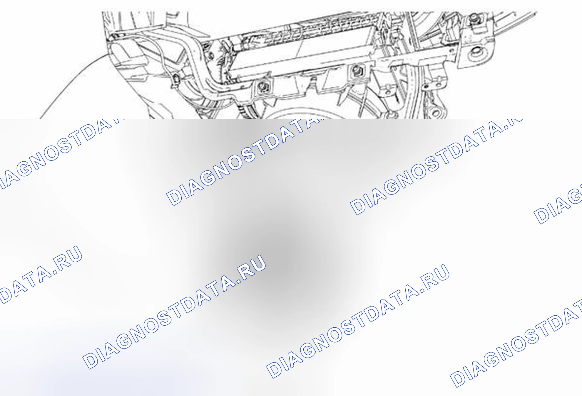 Рис. 13: Замена электродвигателя воздуходувки. Chevrolet Orlando I