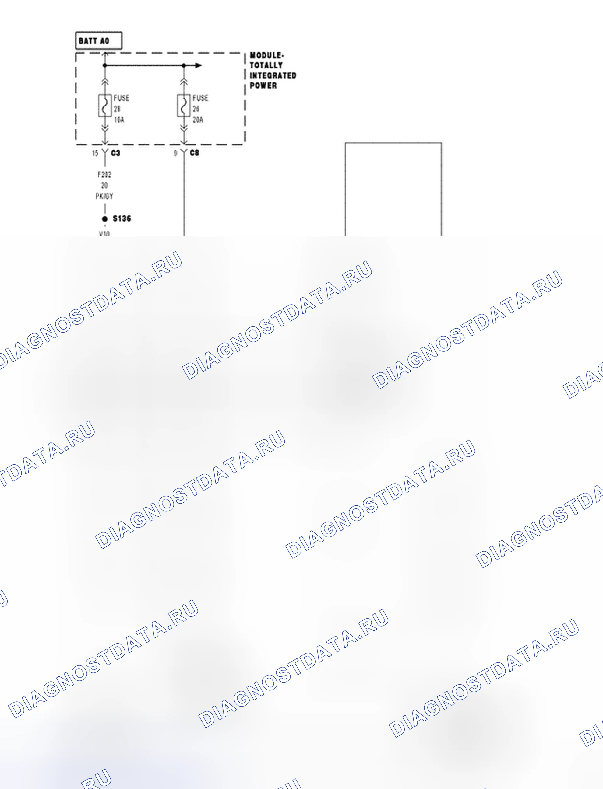 Рис. 958: Принципиальная схема. Dodge Cab & Chassis R3500 HD transition