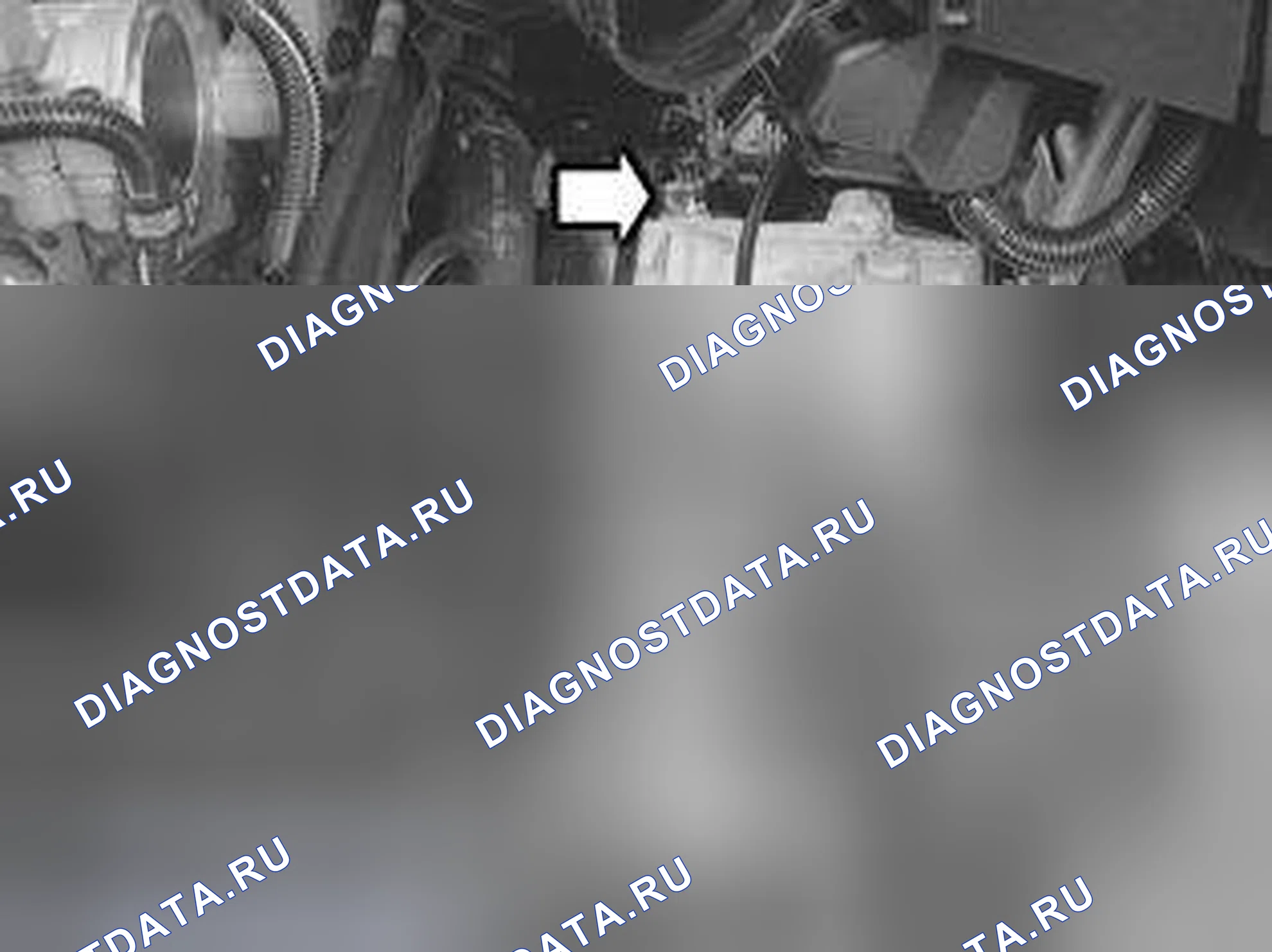 Рис. 688: Установка кабеля трансмиссии на коробку передач и рычаг. Volvo XC70 I рестайлинг